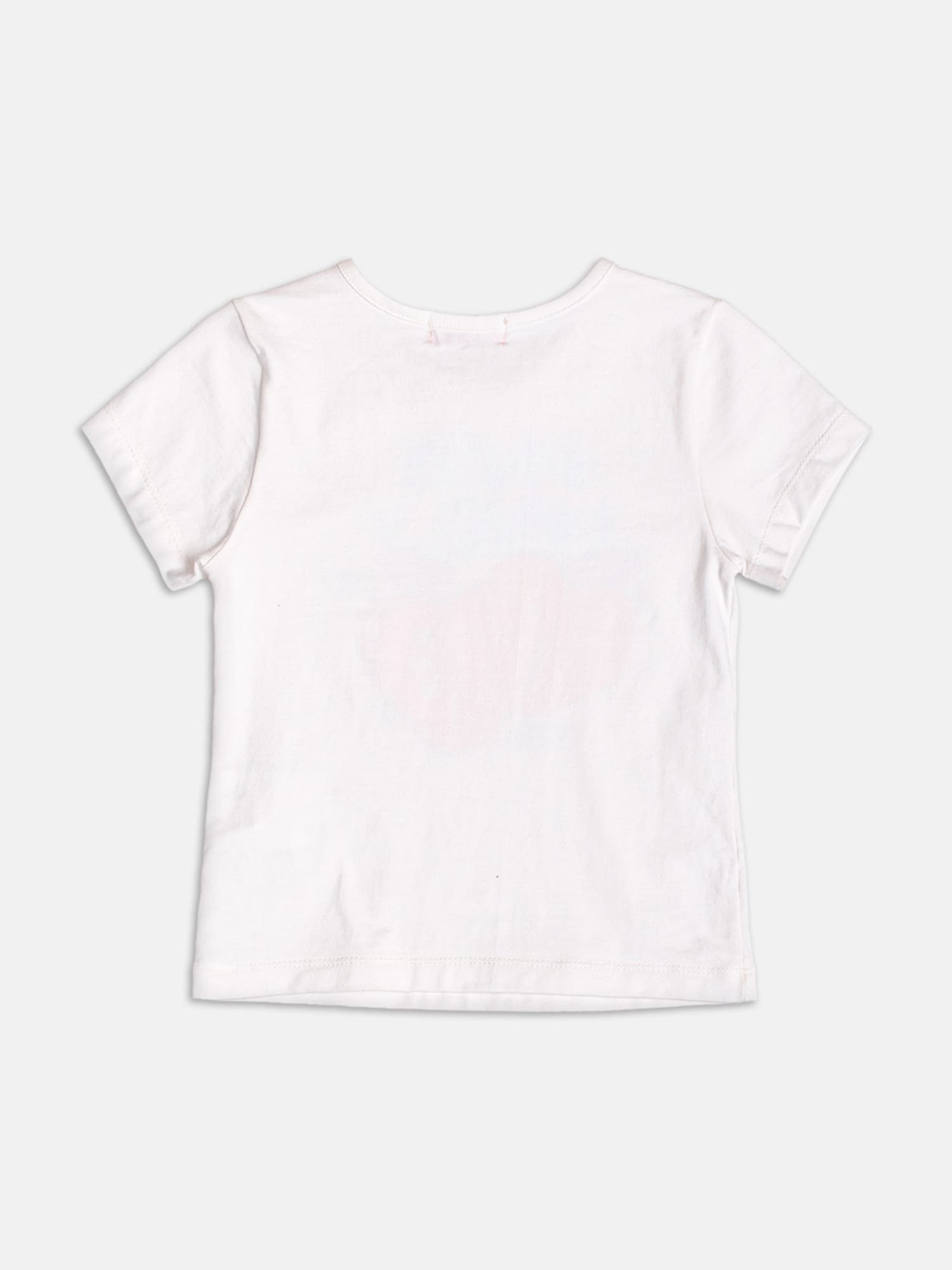 Conjunto Infantil Momi Verão com Saia Azul e Blusa Branca Frutinha