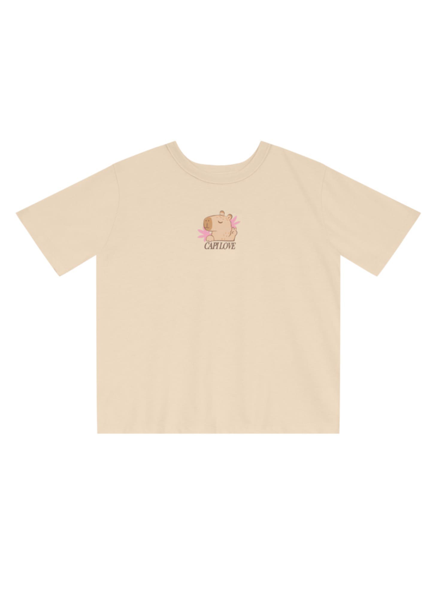 Blusa Infantil Brandili Bege Capivara Love