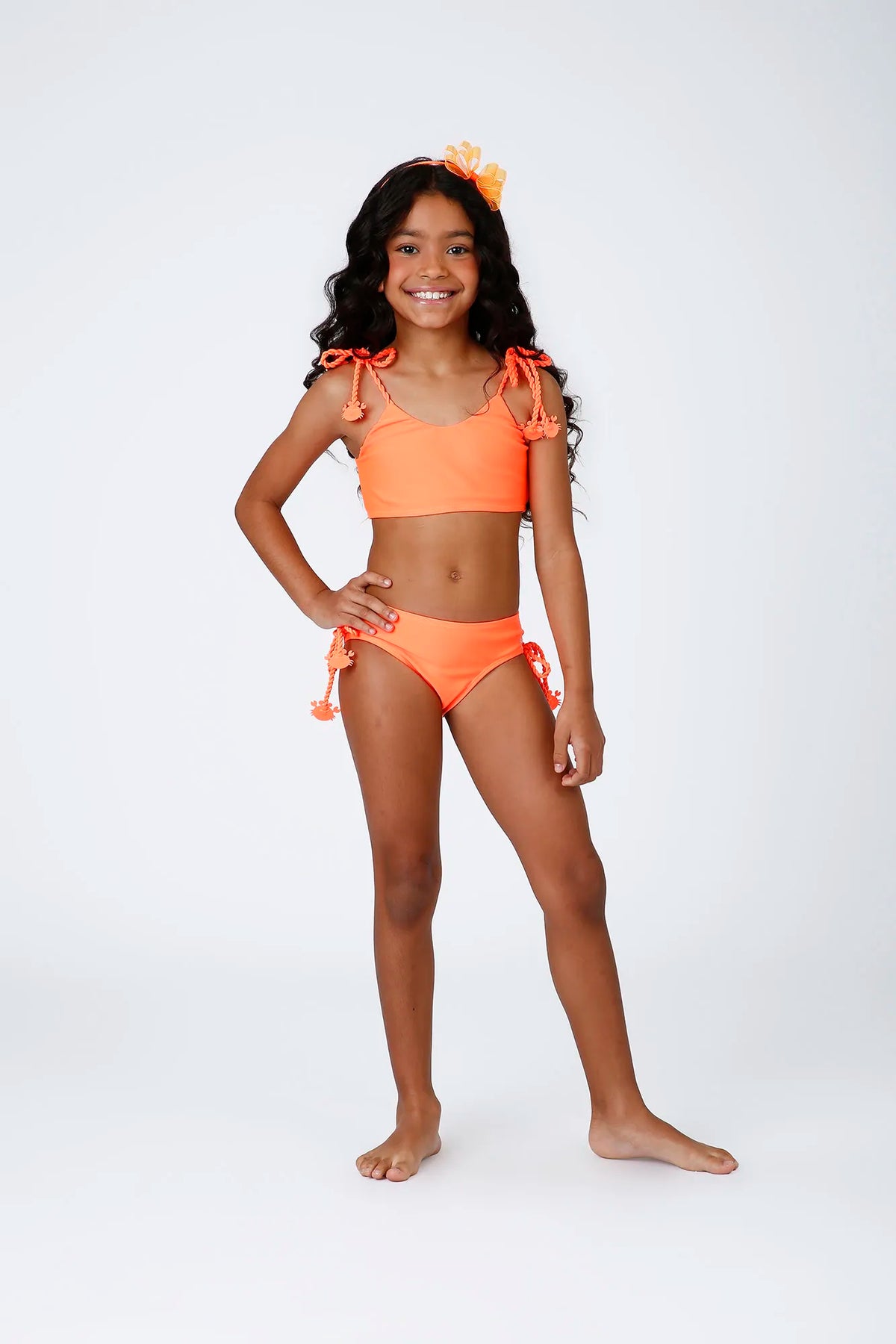 Biquíni Infantil Siri Kids Alexia Tech Laranja 43022