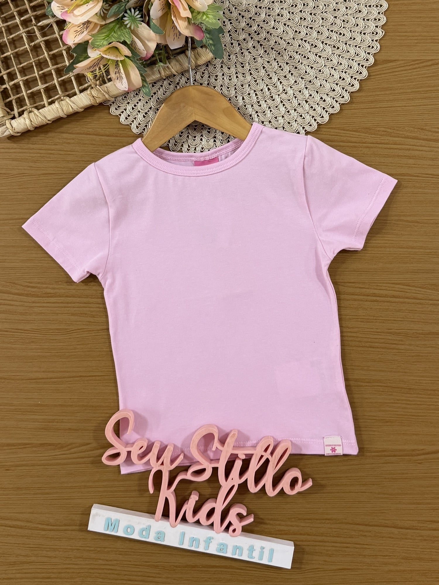 Blusa Infantil Cinti Verão Rosa Claro
