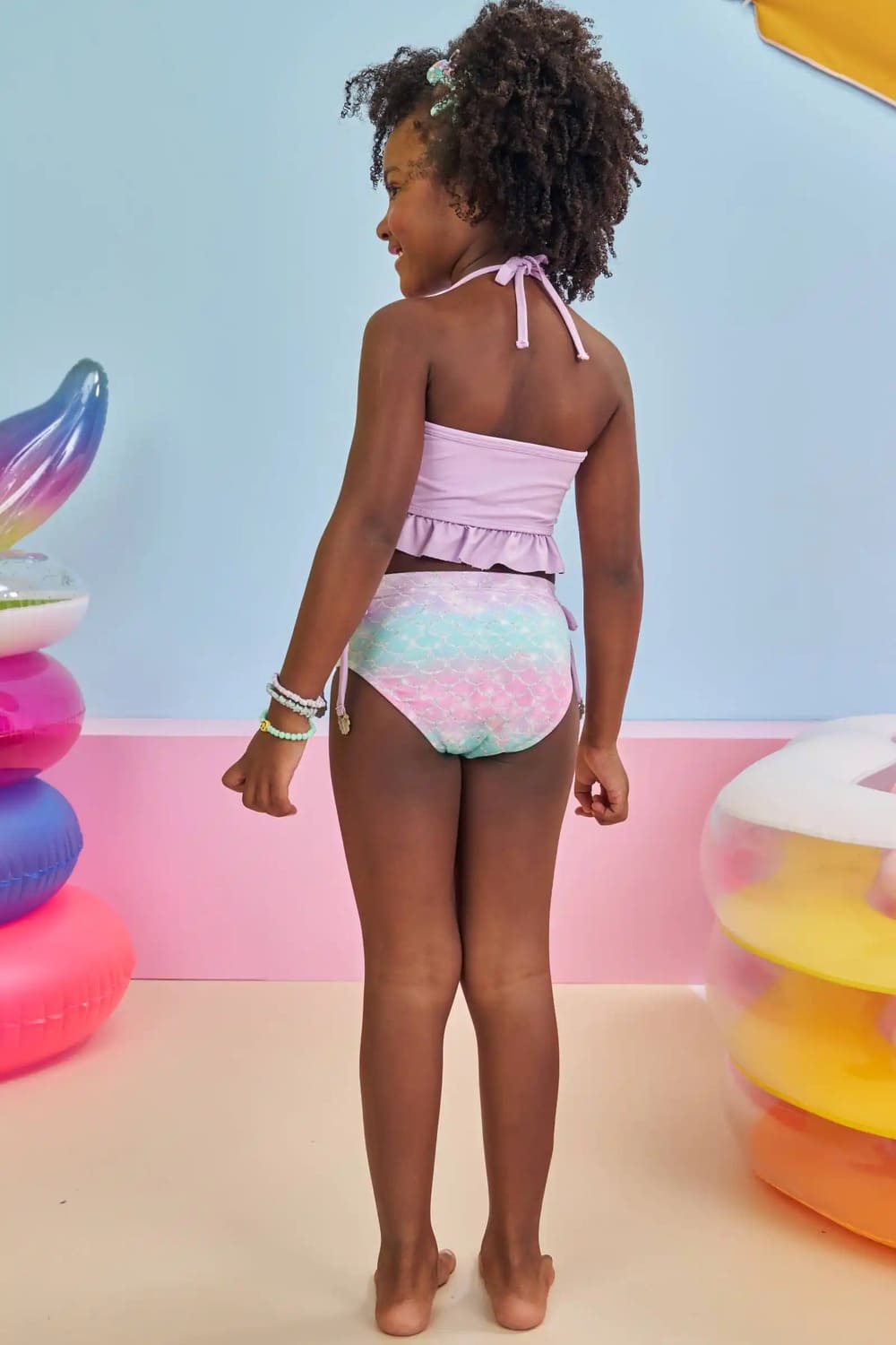 Biquíni Infantil Kukiê Verão Lilás Sereia