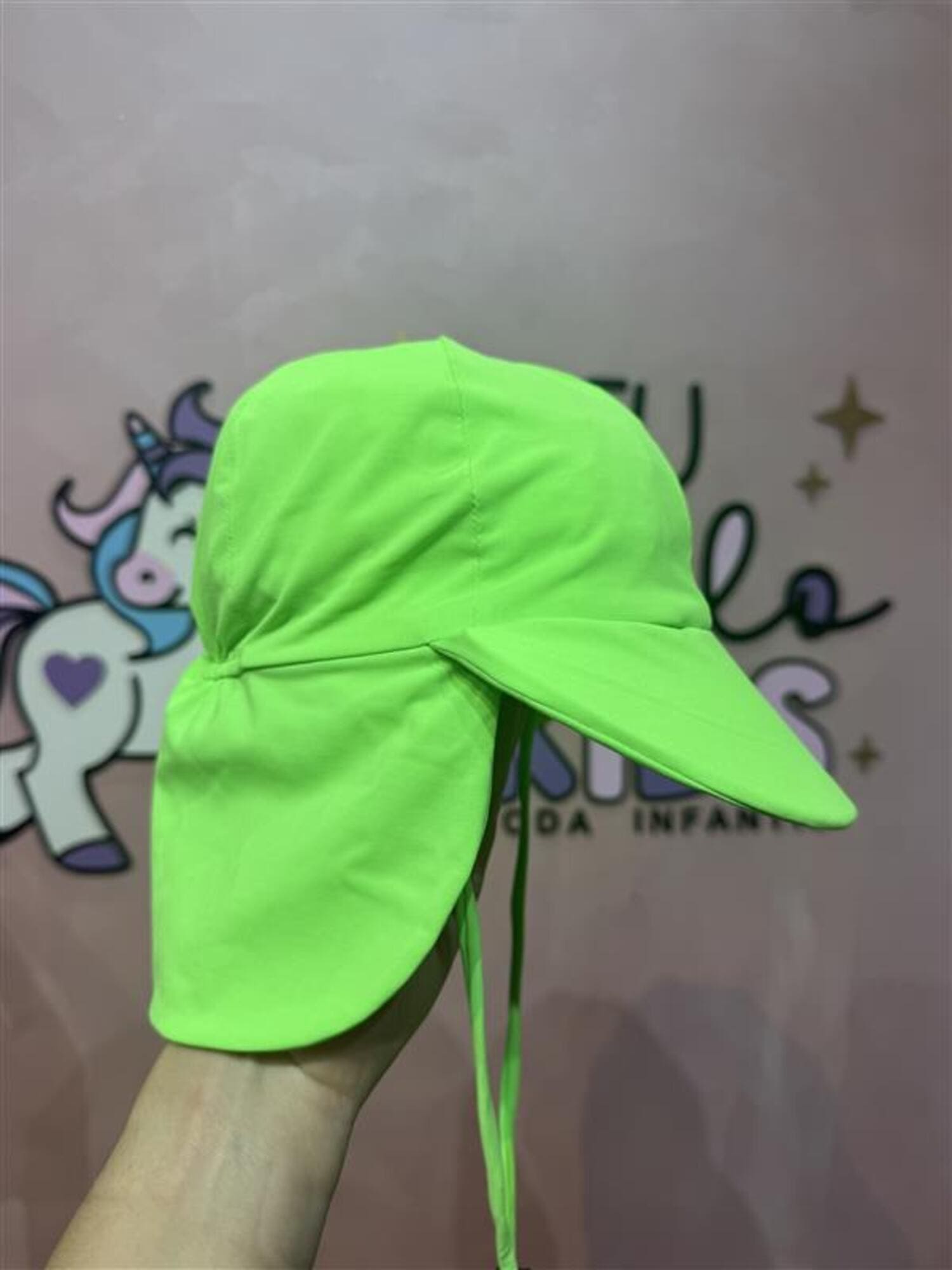 Chapéu Proteção UV infantil Siri Kids Euforia Verde Neon