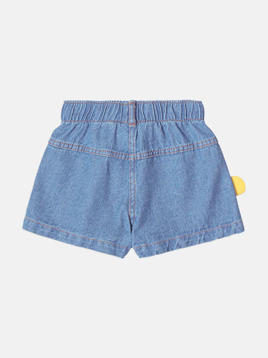 Shorts Jeans Infantil Menina Momi Ursinho Pooh Disney