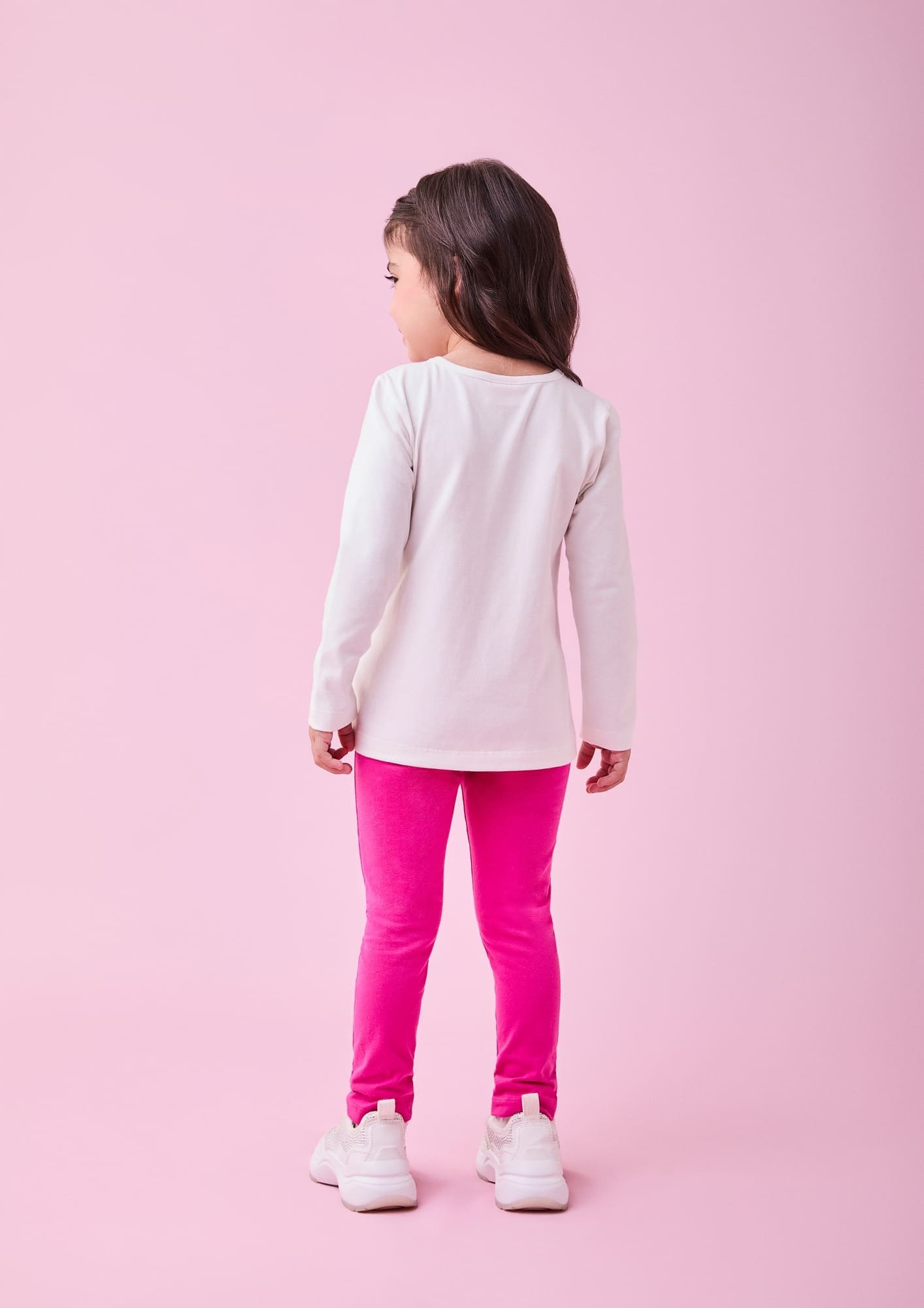 Conjunto Infantil Momi Inverno Calça e Blusa Branco Bailarina com Strass