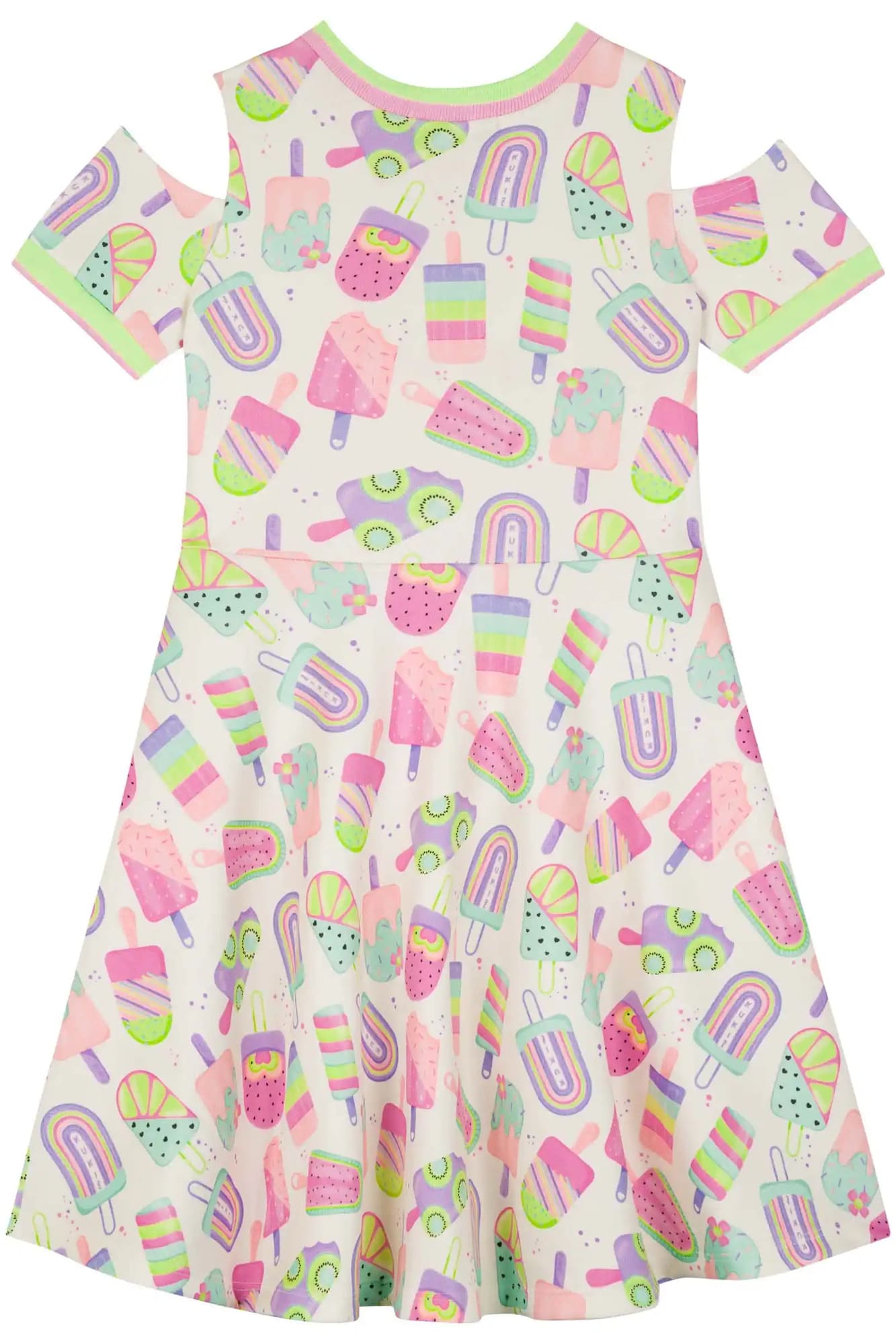 Vestido Infantil Kukiê Verão Verde Claro Picolés