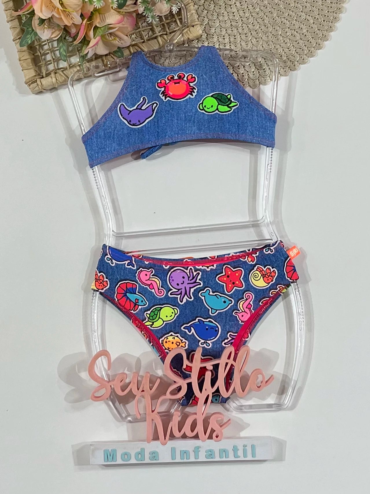 Biquíni Infantil Siri Kids Lola Sea Jeans 43214