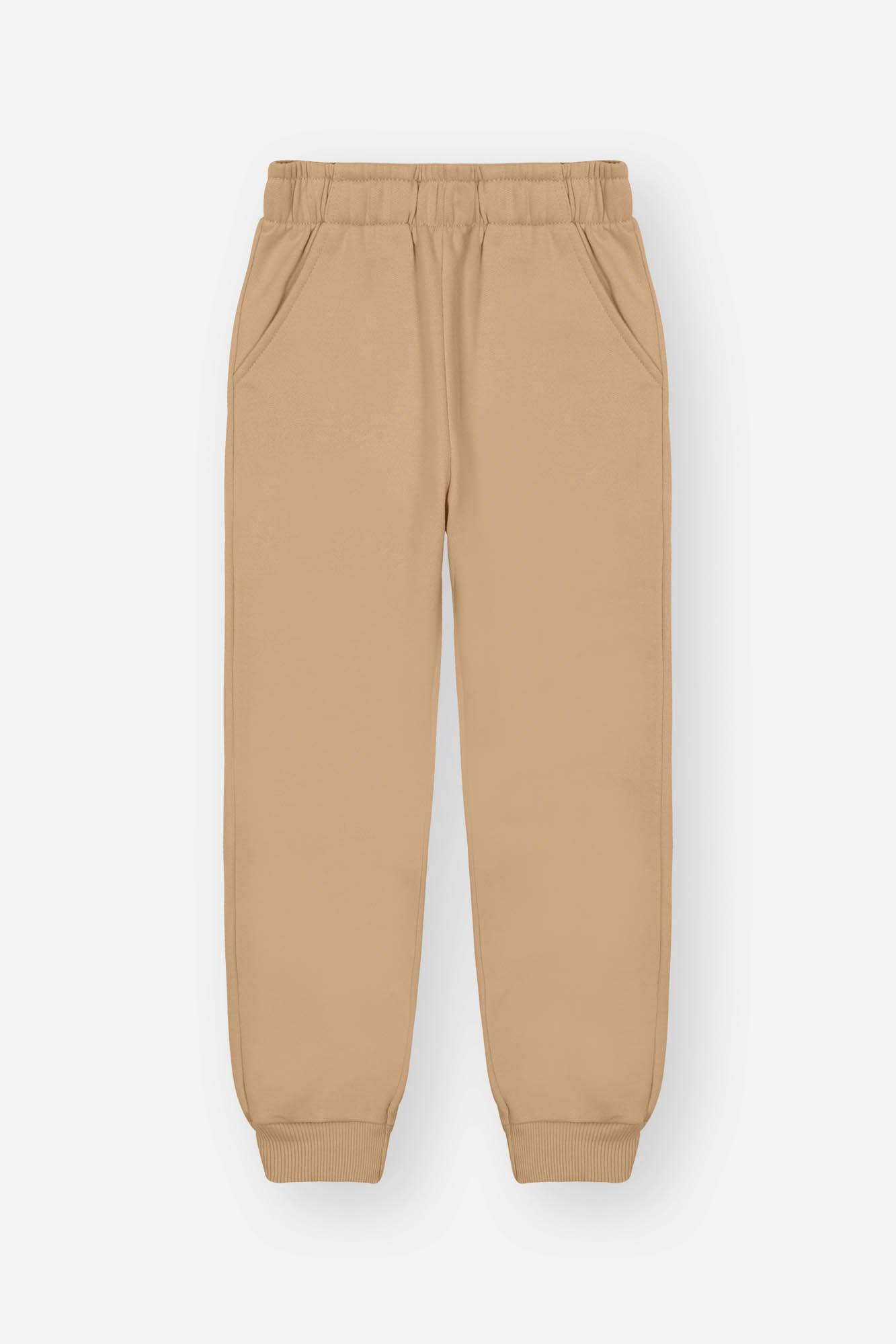Conjunto Infantil Cinti Inverno Calça e Moletom Flanelado Bege Ursinho Coração