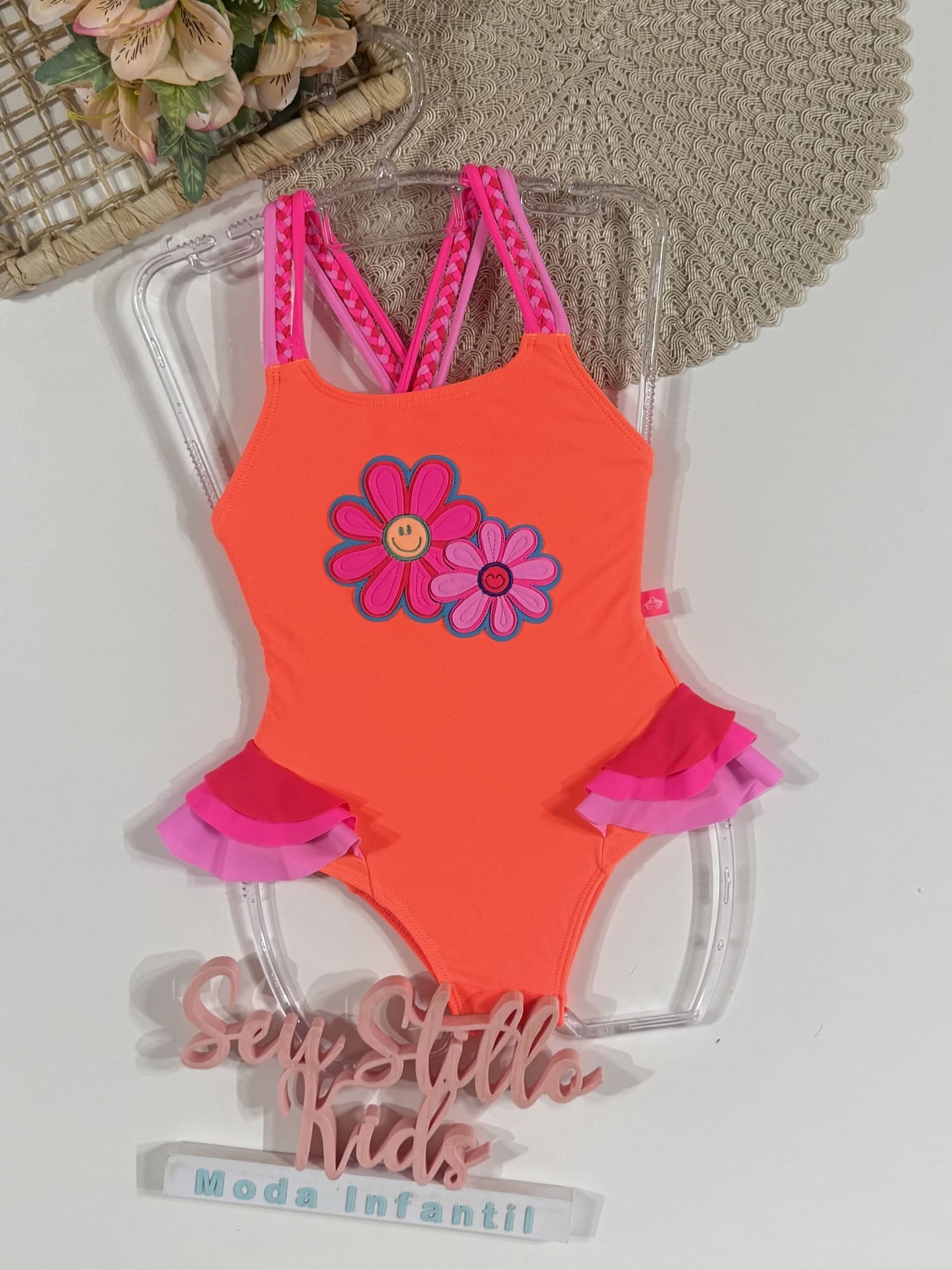 Maiô Infantil Siri Kids Tamy Happy Flower 40291