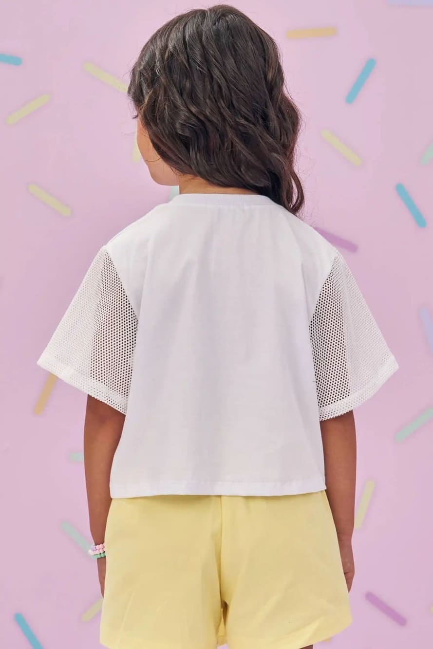 Blusa Infantil Kukie Verão Summer Arco-íris