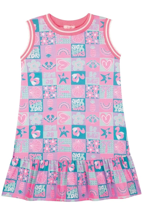 Vestido Infantil Kukiê Verão Estampado