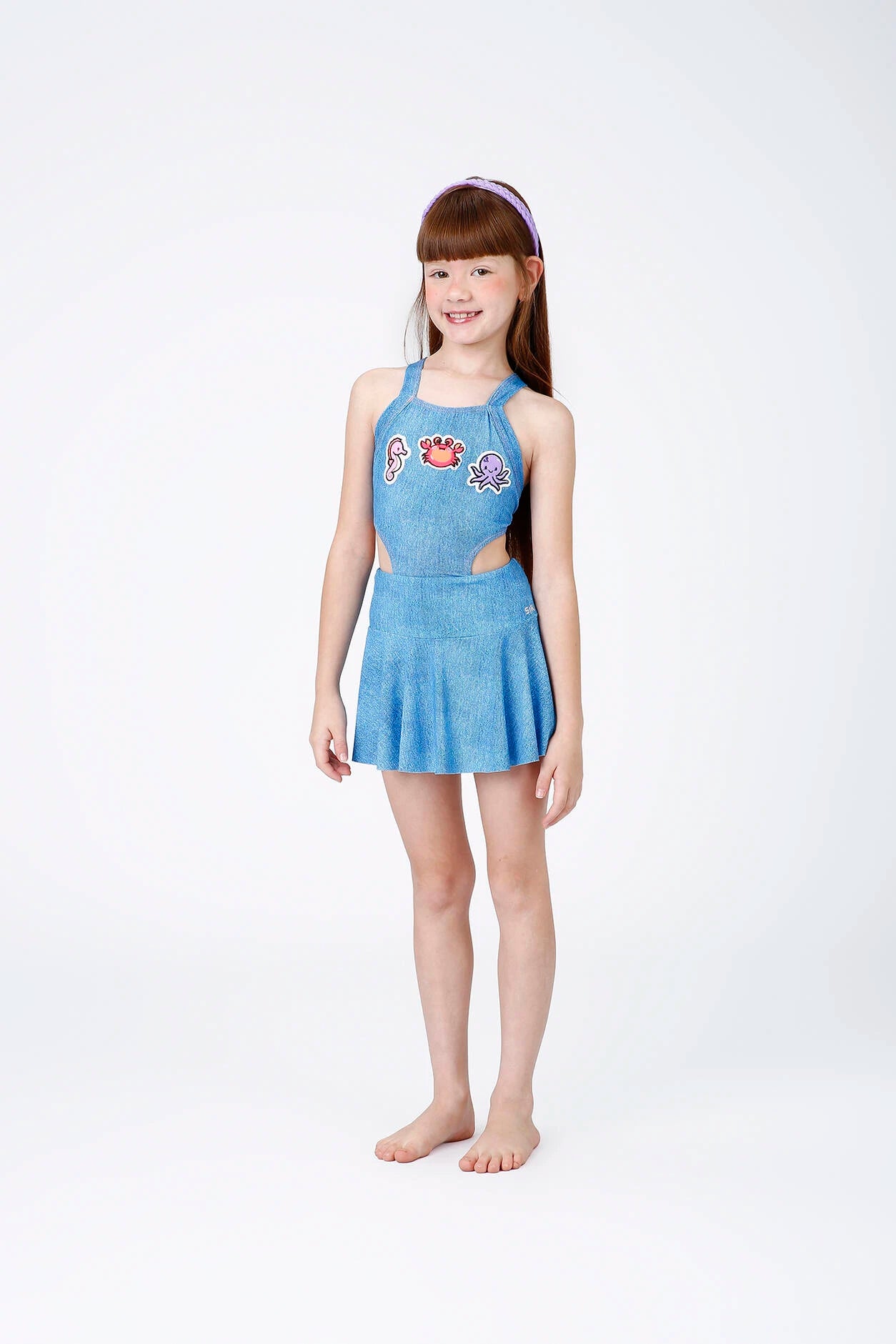 Saia Infantil Siri Azul Luisa Sea Jeans 43286