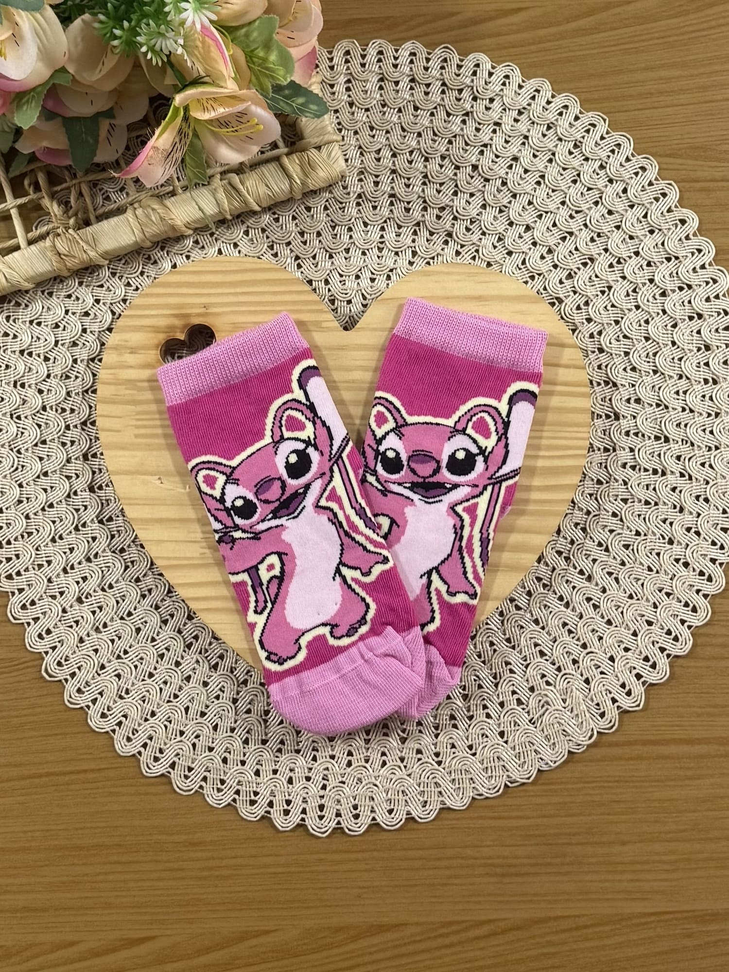 Meia Infantil Lupo Cano Médio Stitch Disney