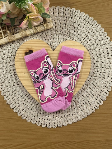 Meia Infantil Lupo Cano Médio Stitch Disney