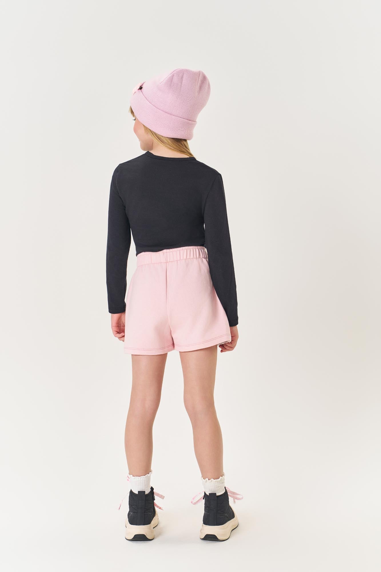 Conjunto Infantil Cinti Inverno com Shorts e Blusa Panda