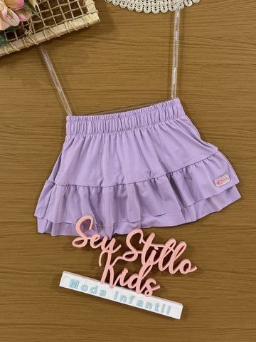 Saia infantil Cinti Verão Saída de Praia Lilás