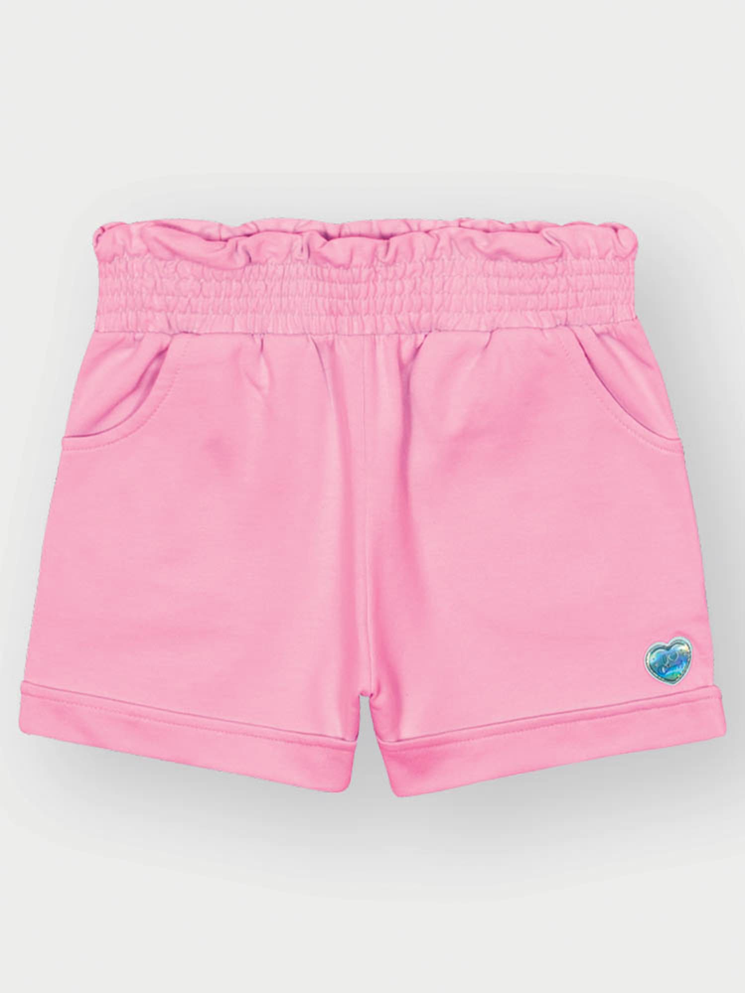 Conjunto Infantil Cinti Verão com Shorts e Blusa Rosa Fruits com Bolsinha