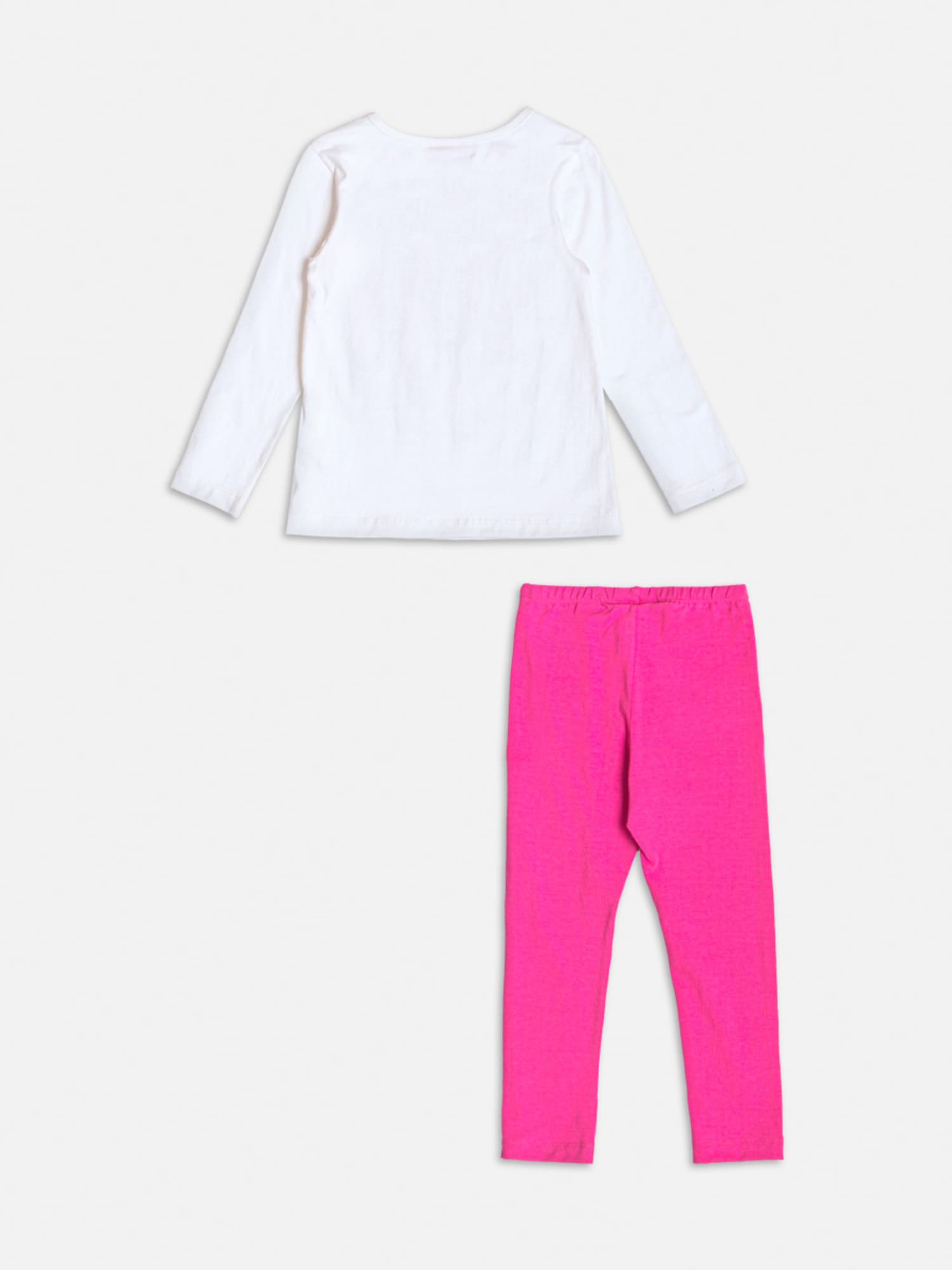 Conjunto Infantil Momi Inverno Calça e Blusa Branco Bailarina com Strass