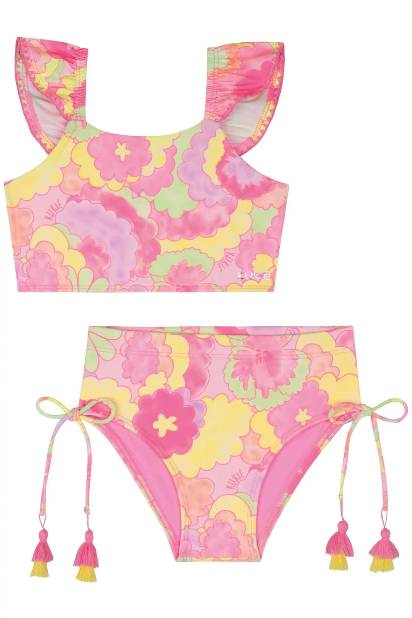 Biquíni Infantil Kukiê Verão Rosa Floral