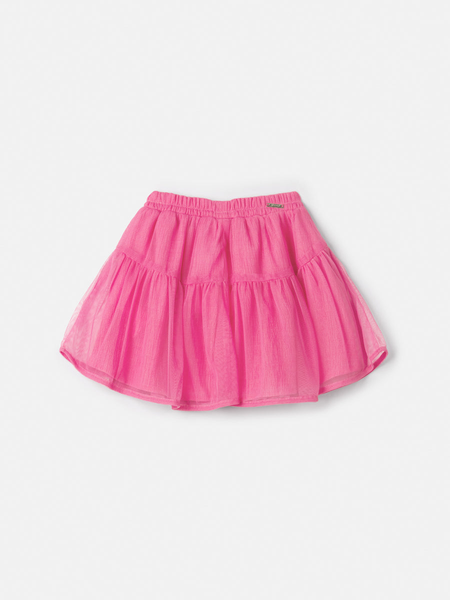 Saia infantil Animê Verão Tule