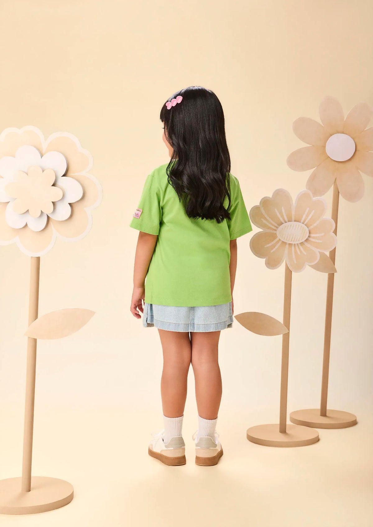 Blusa Infantil Menina Momi Verde Hello Kitty and Friends