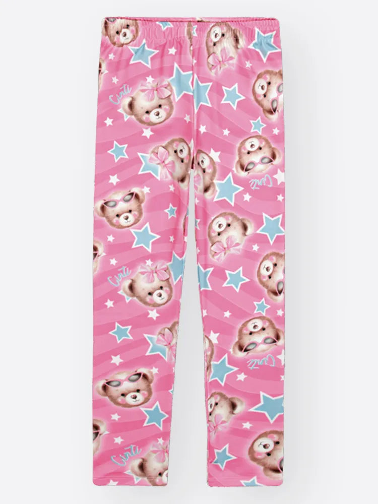 Conjunto Infantil Cinti Inverno Com Calça e Blusa Manga Curta Branca Fashion