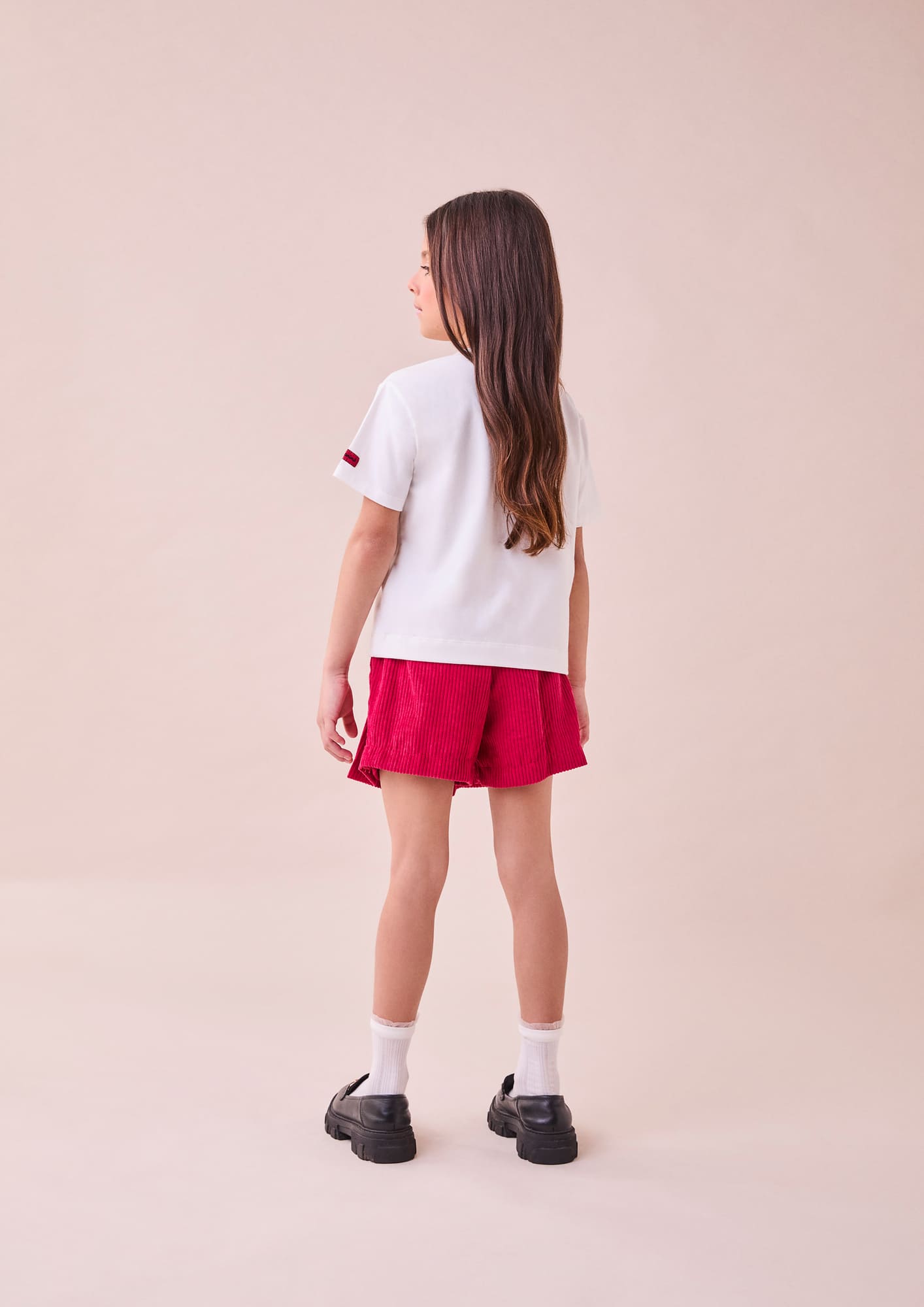 Blusa Infantil Animê Inverno Manga Longa Branca Minnie Disney