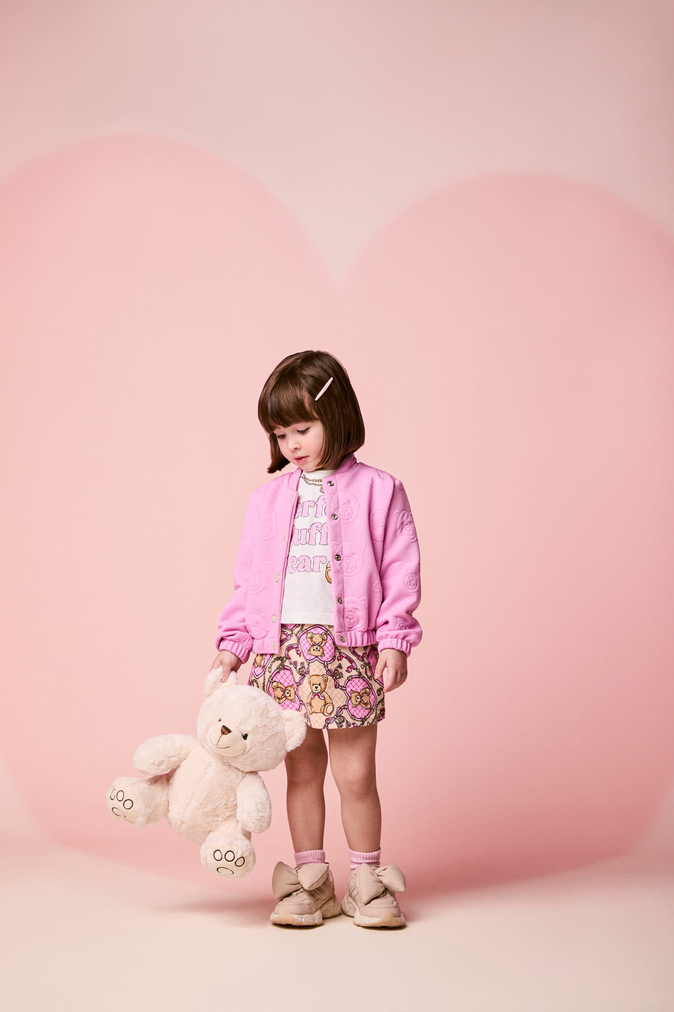 Jaqueta Infantil Momi Inverno Rosa Ursinhos