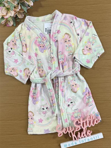 Roupão Infantil Cinti Inverno Colorido Estrelinha