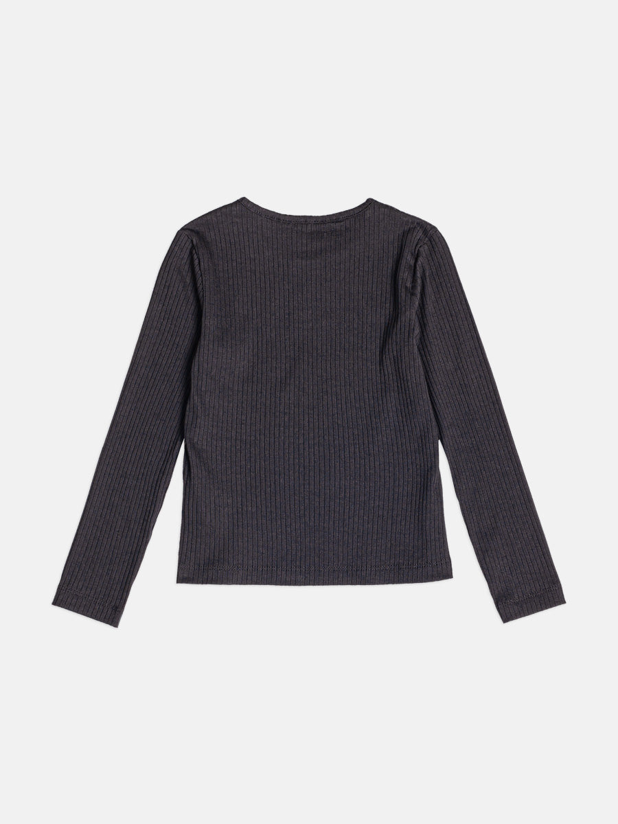 Blusa Infantil Momi Inverno Manga Longa Preta Daisy Disney