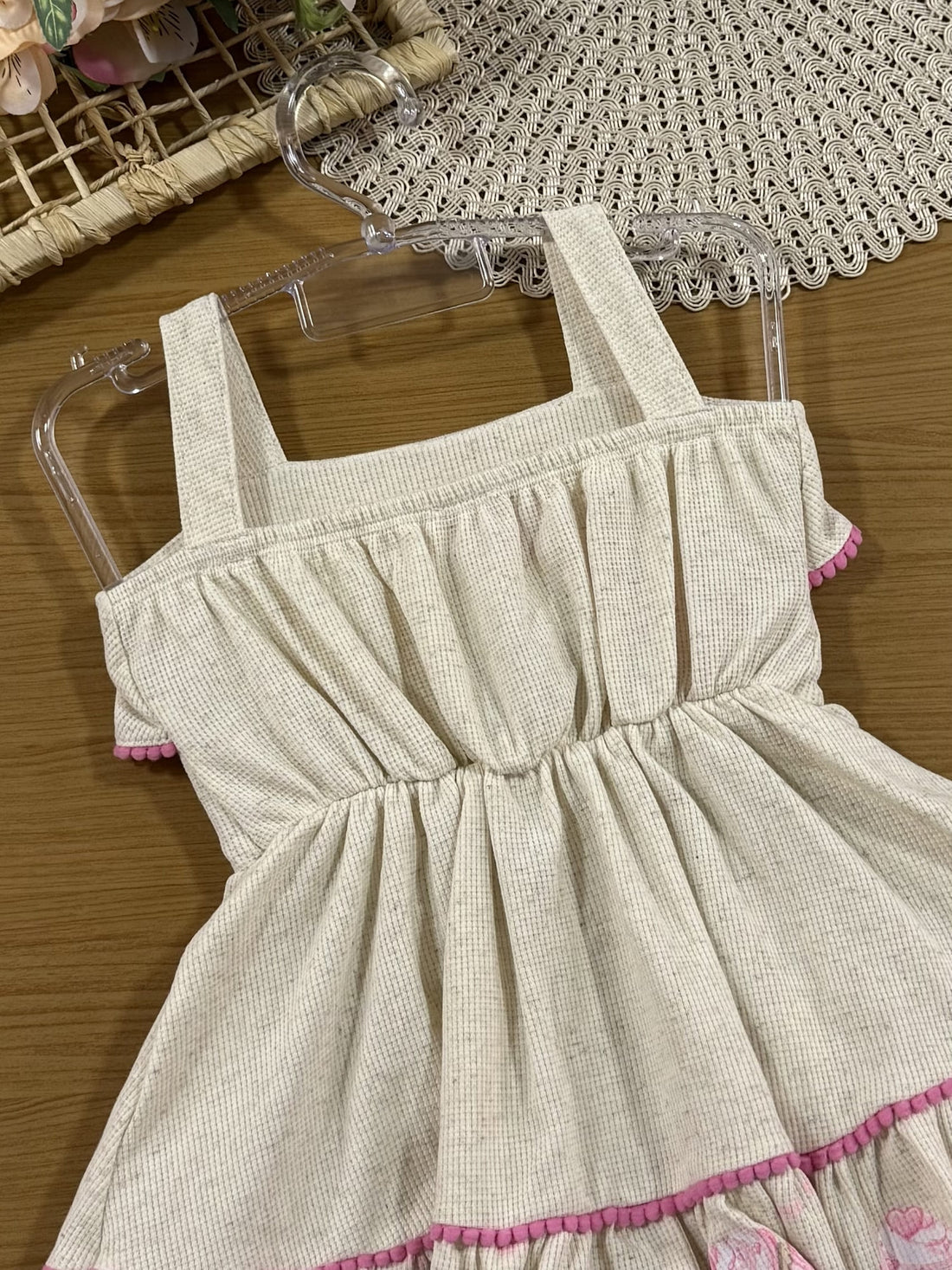 Vestido Infantil Cinti Verão Off White Donuts