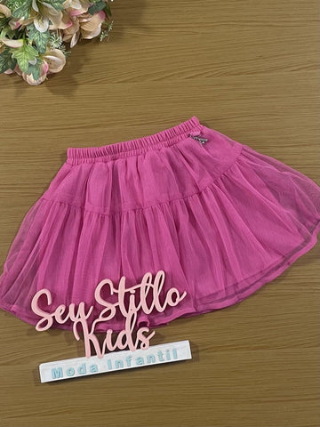 Saia infantil Animê Verão Tule