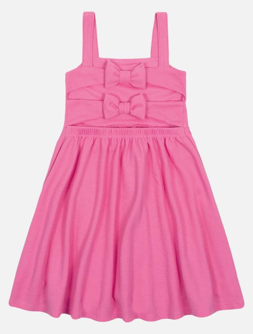 Vestido Infantil Cinti Verão Rosa Cereja