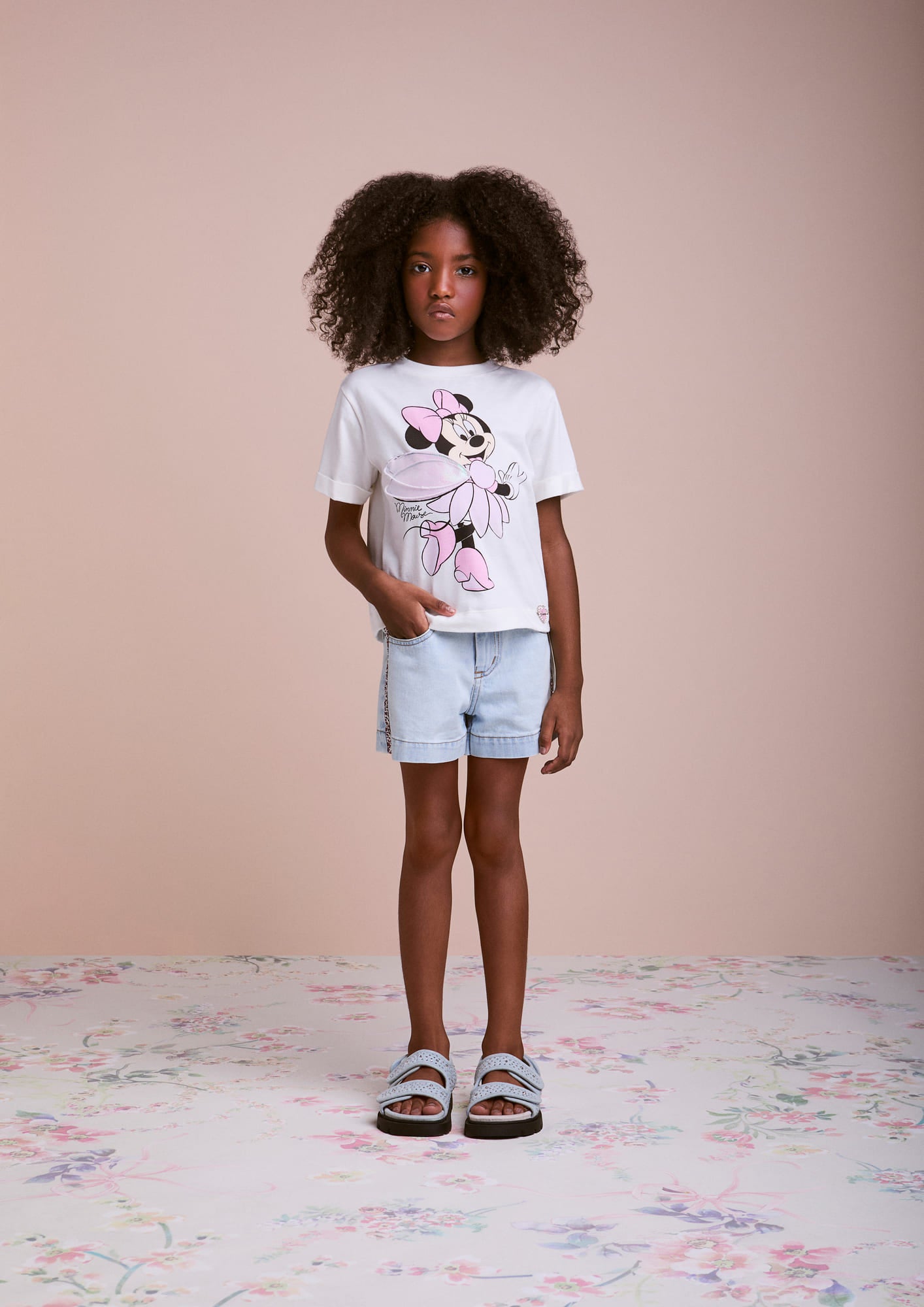 Blusa Infantil Animê Verão Braca Minnie Fadinha Disney