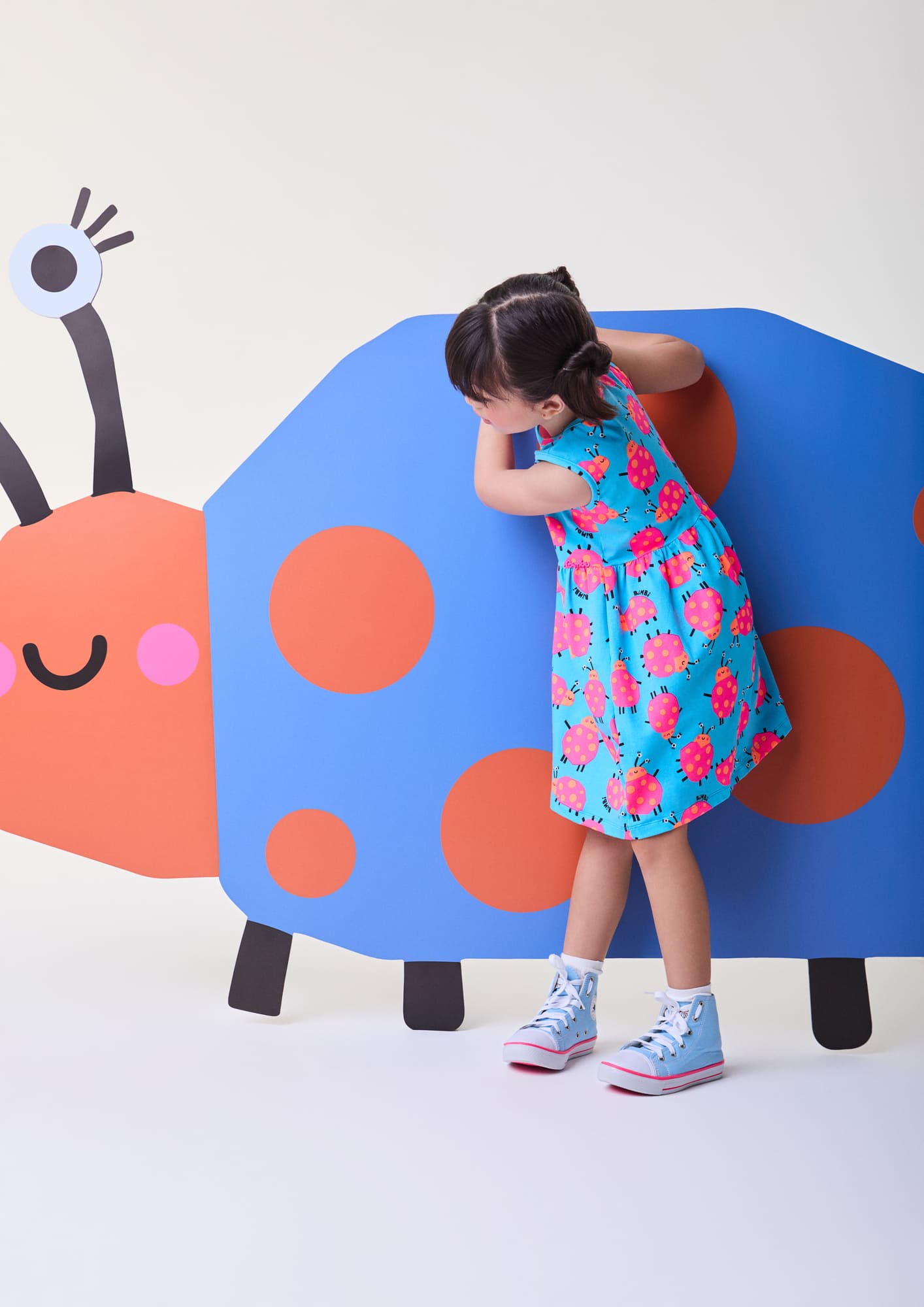 Vestido Infantil Bimbi Verão Azul Joaninha