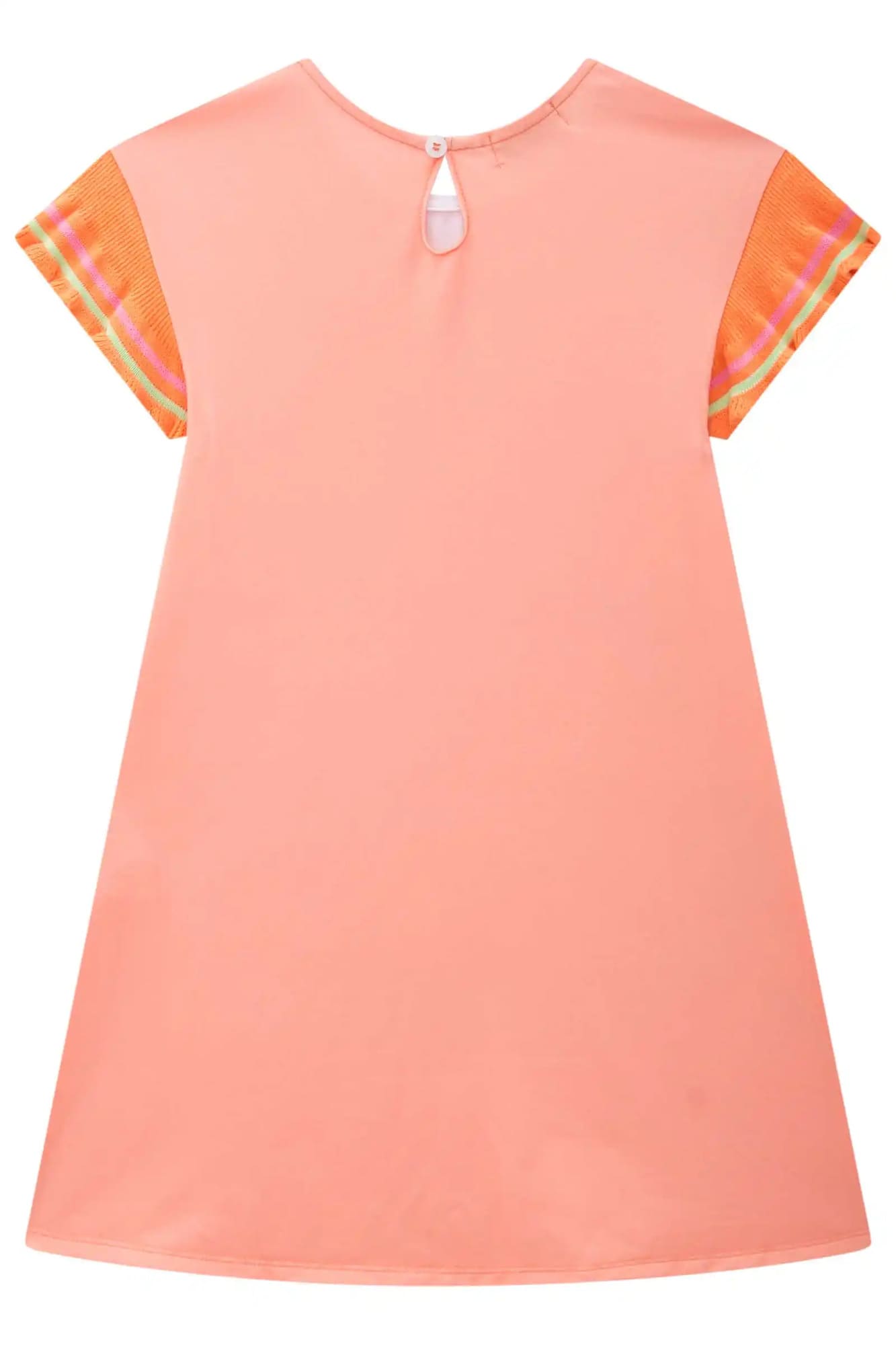 Vestido Infantil Kukiê Alecrim Laranja Hora do Lanche