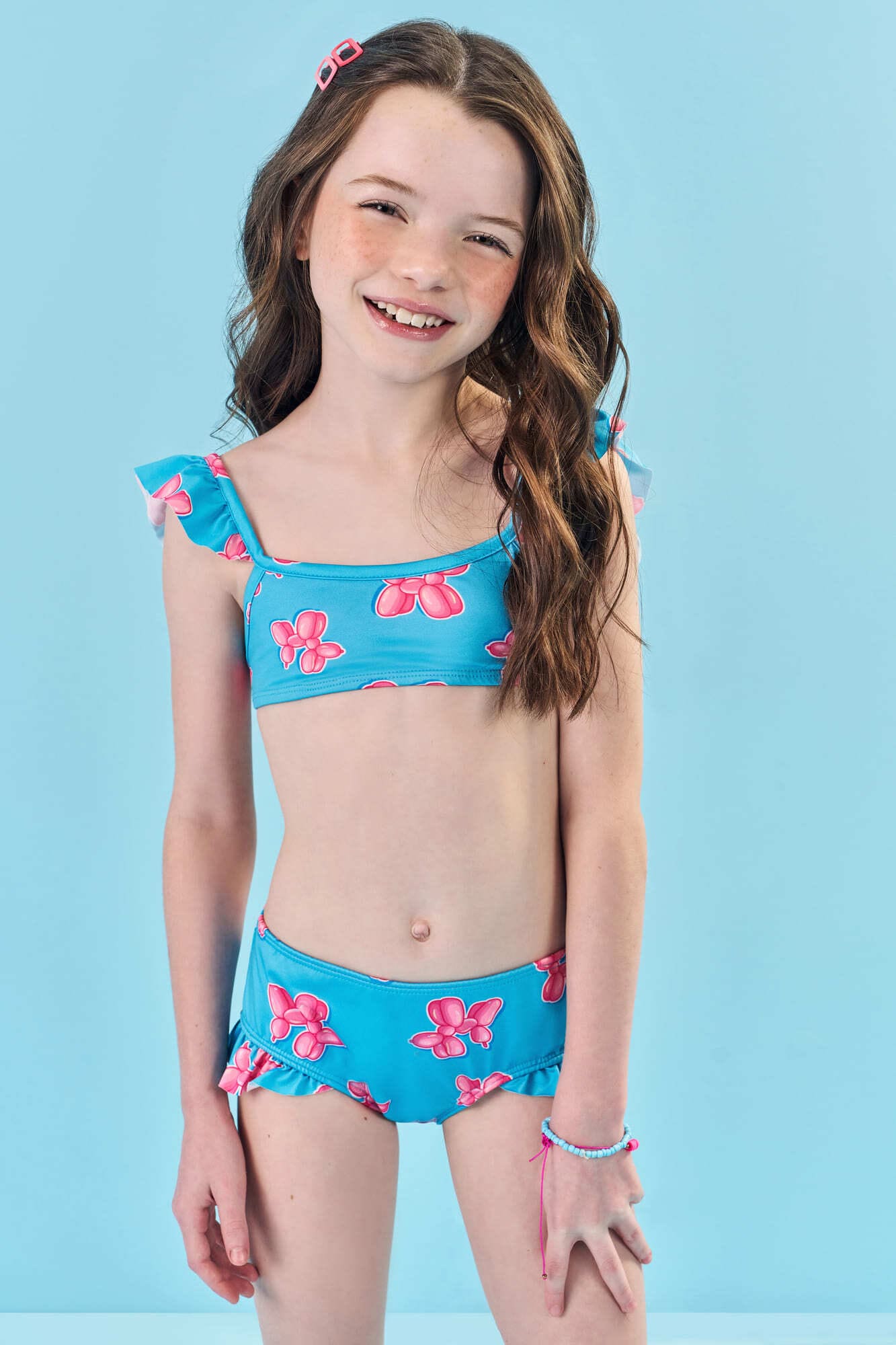 Biquíni Infantil Cinti Verão Azul Bexiga