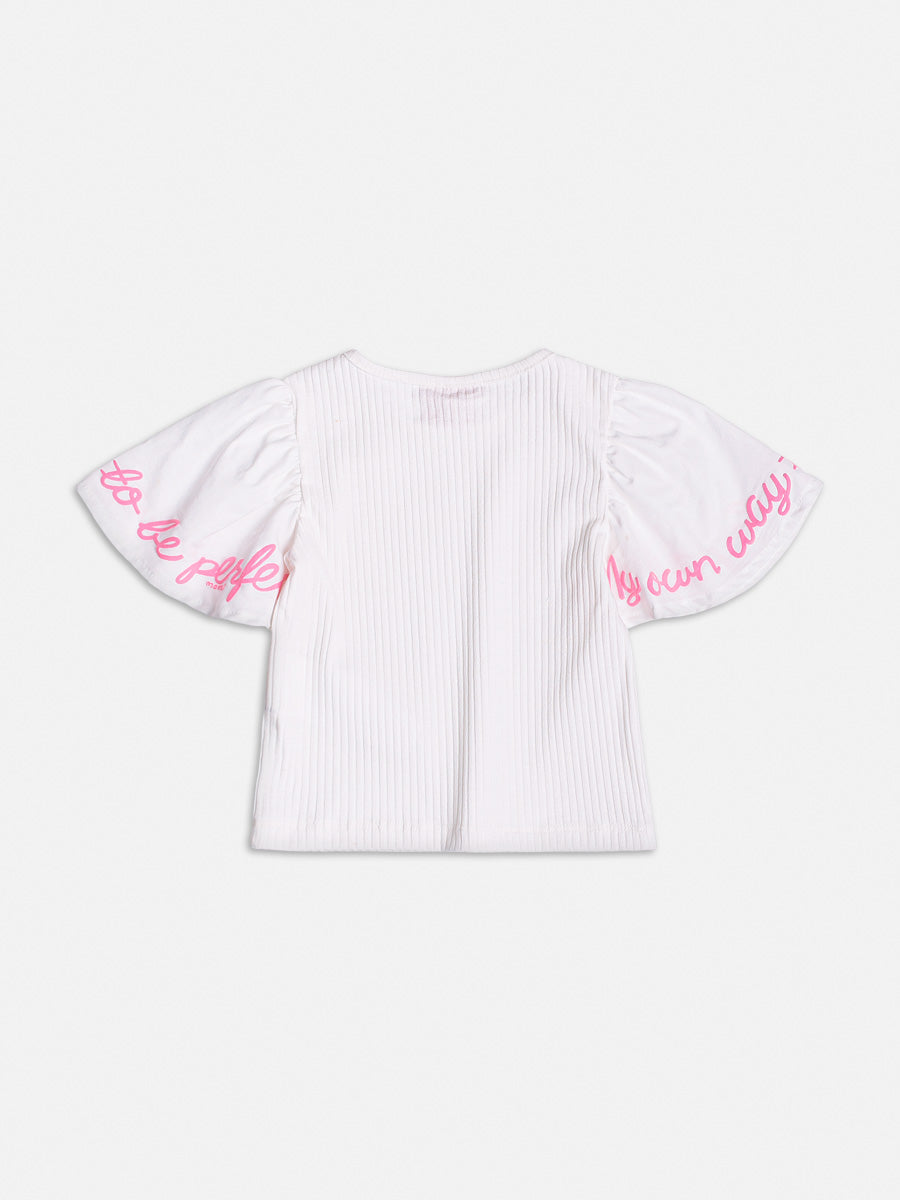 Jardineira Infantil Momi Verão Rosa Floral com Blusa Branca