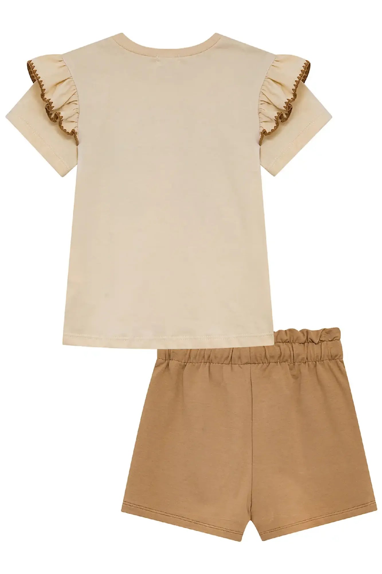 Conjunto Infantil Menina Kukiê com Short-Saia e Blusa Menina Boiadeira
