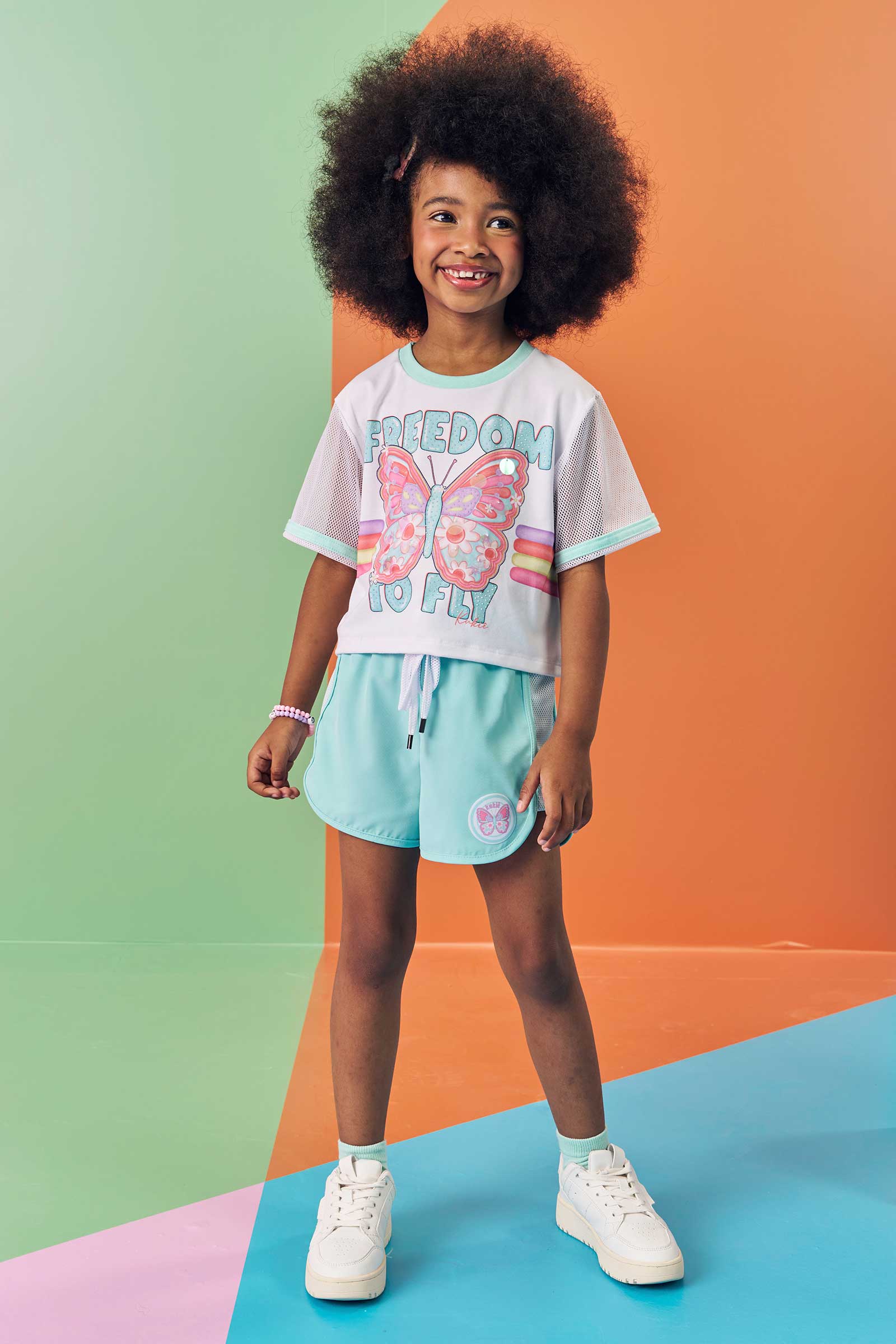 Blusa Infantil Kukie Verão Borboleta