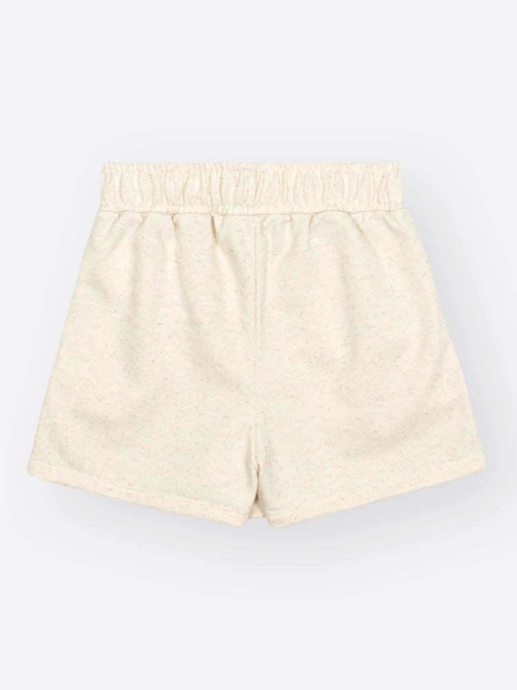 Conjunto Infantil Cinti Inverno com Shorts Saia e Moletom sem Flanela Off White Ursinha Enjoy
