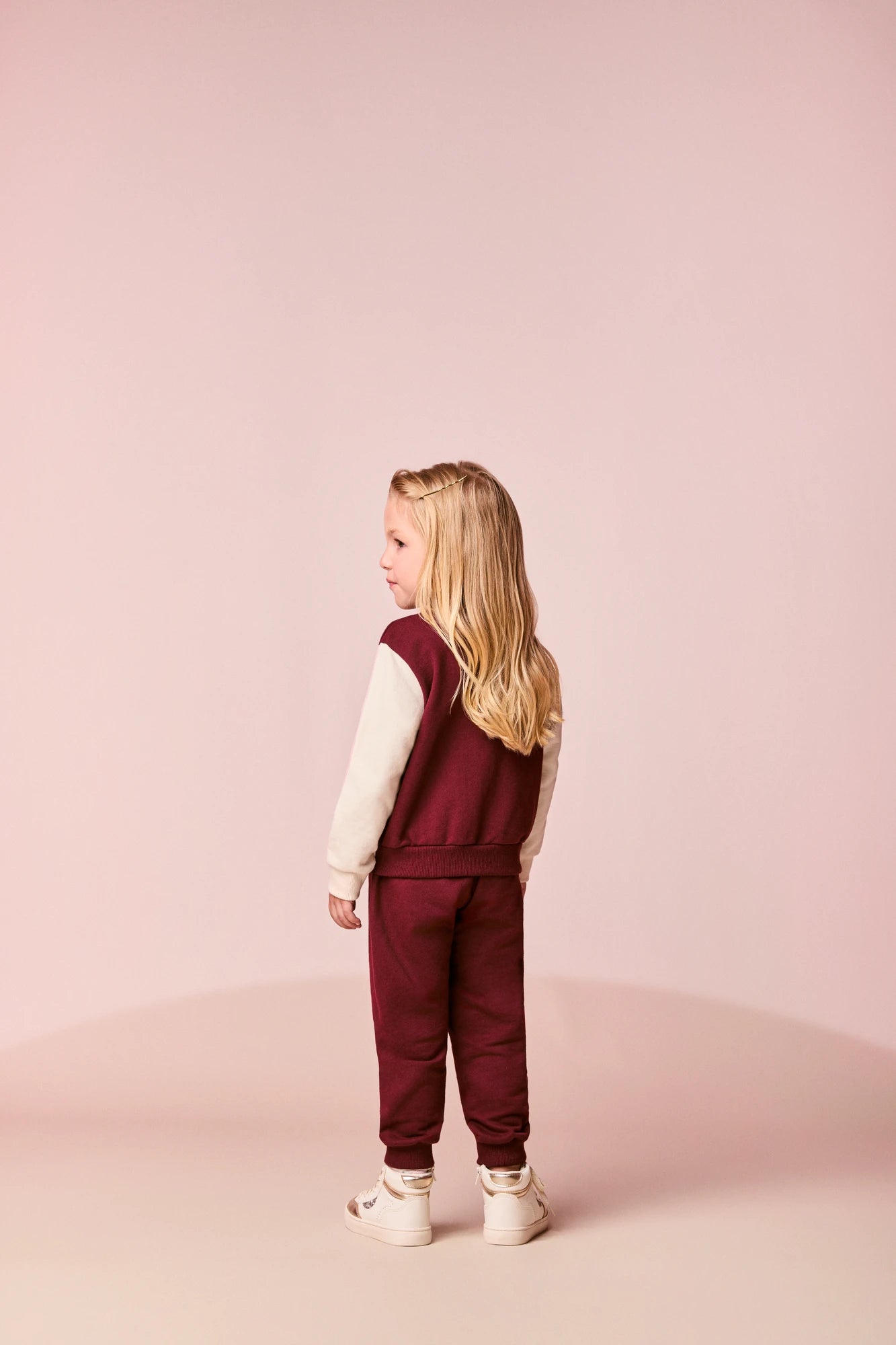 Conjunto Infantil Momi Inverno com Calça e Jaqueta sem Flanela Vinho The Cutest Style