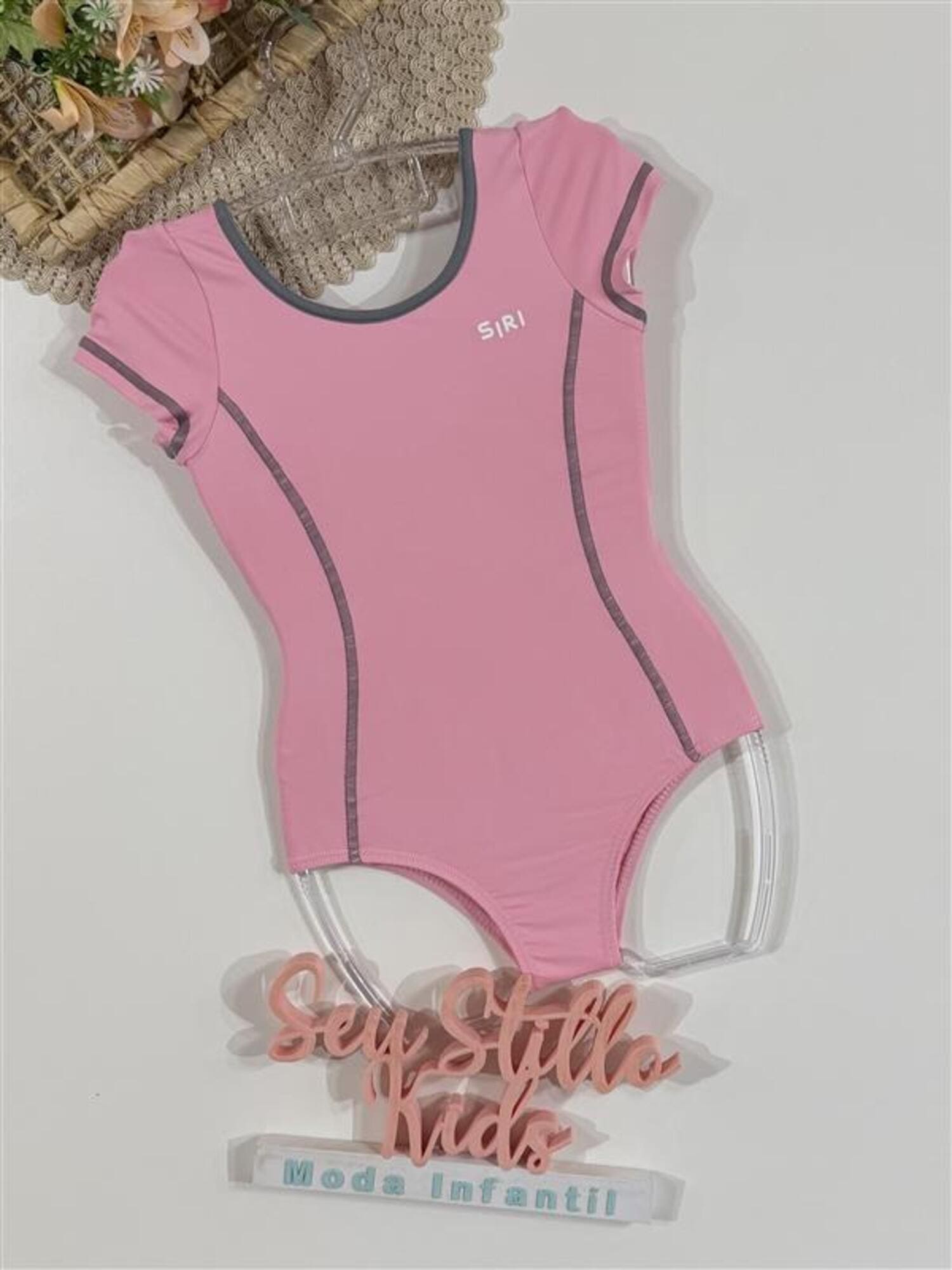 Body Infantil Siri Kids Sport Sara Ballet Rosa 42648