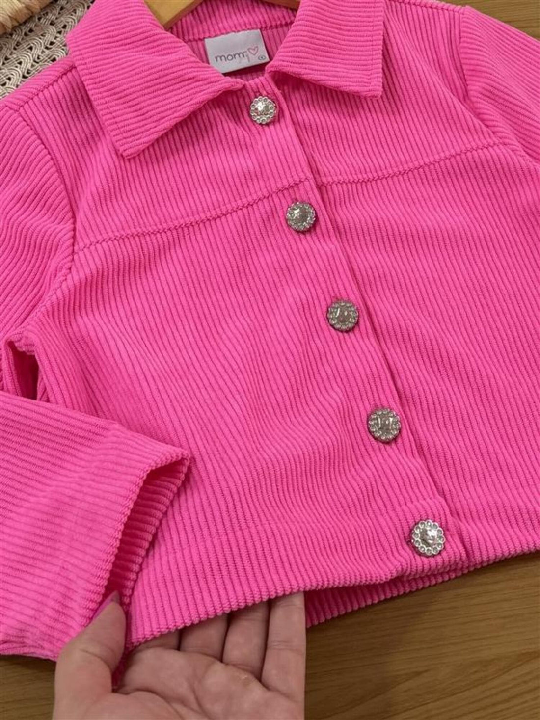 Jaqueta Infantil Momi Inverno Rosa Neon