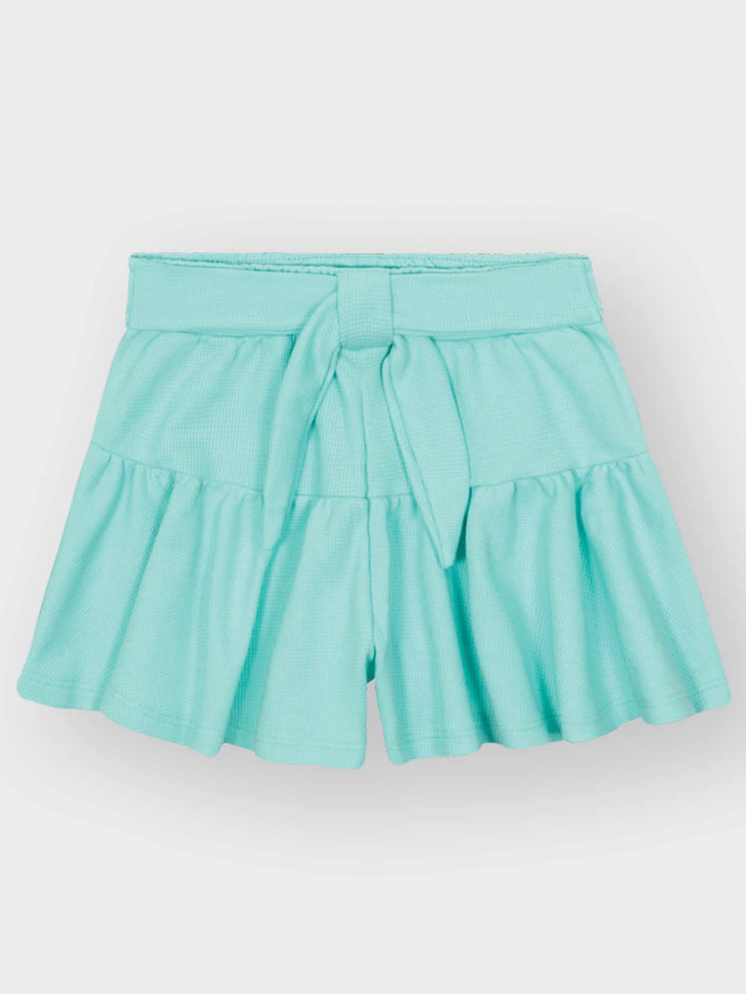 Conjunto Infantil Cinti Verão com Shorts e Cropped Azul