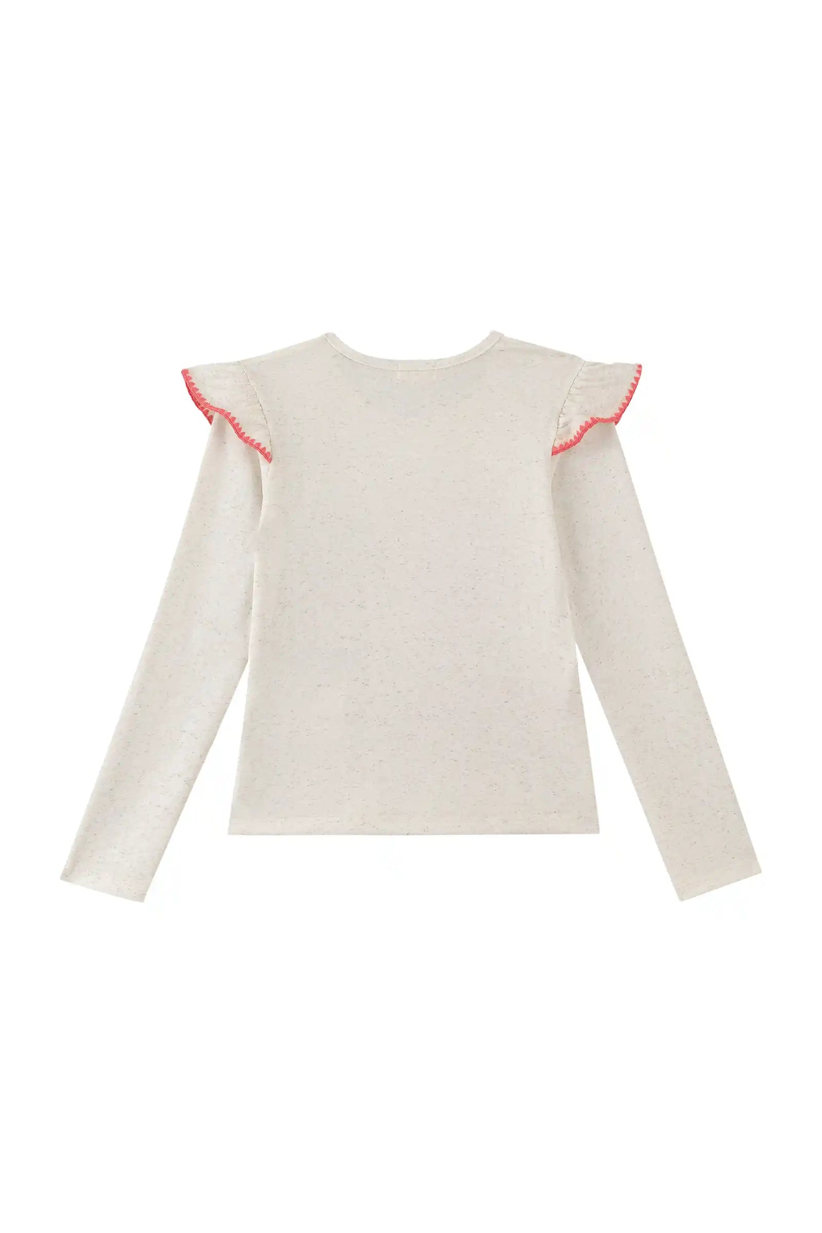 Blusa Infantil Kukiê Inverno Manga Longa Off White Fadinha