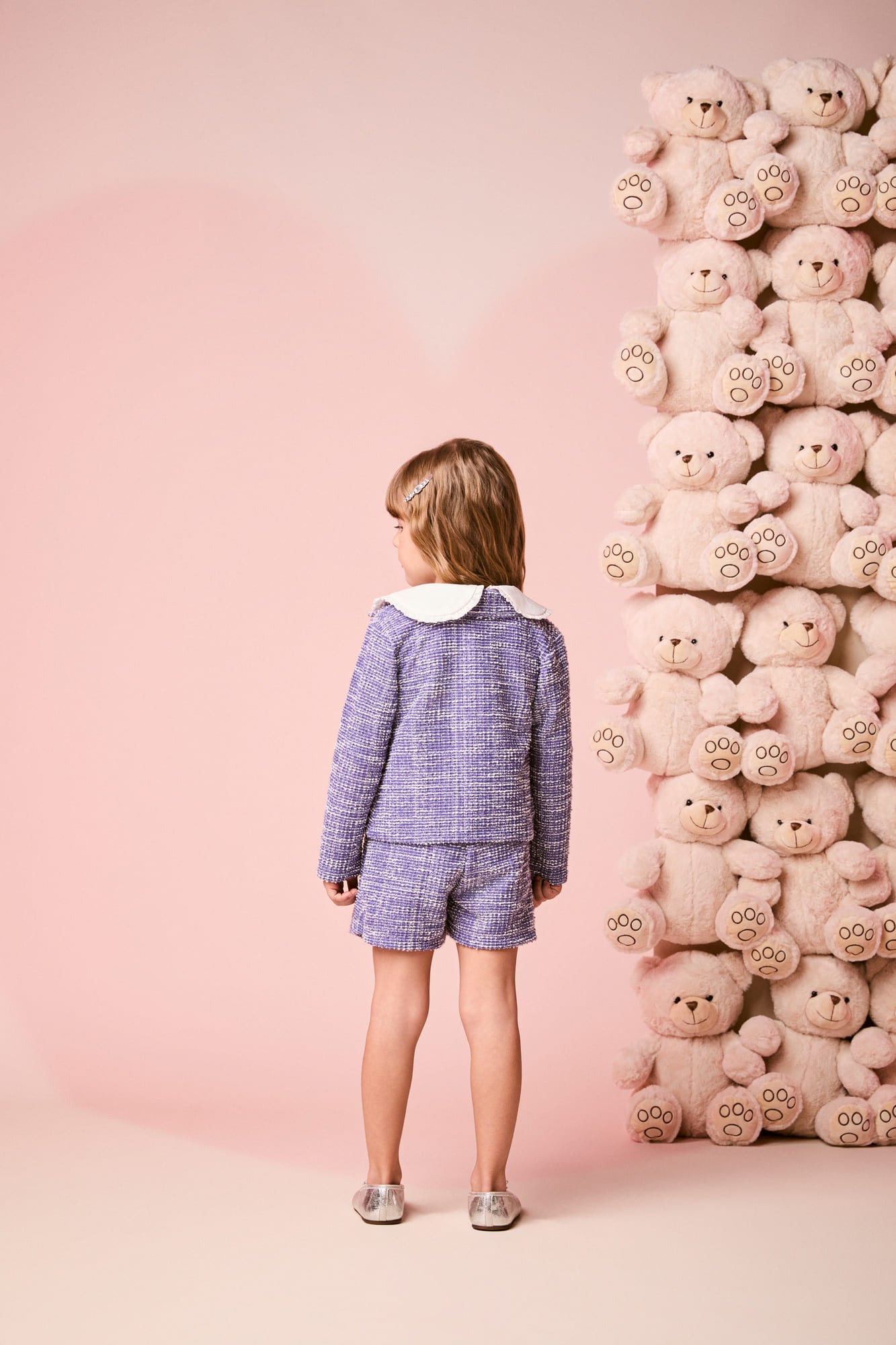 Jaqueta Infantil Momi Inverno Lilás com Brilho