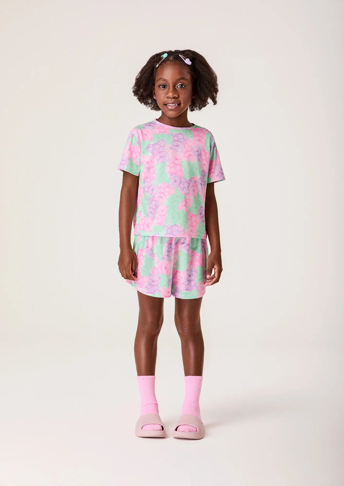 Pijama Infantil Menina Bimbi Gummy Bear Colors