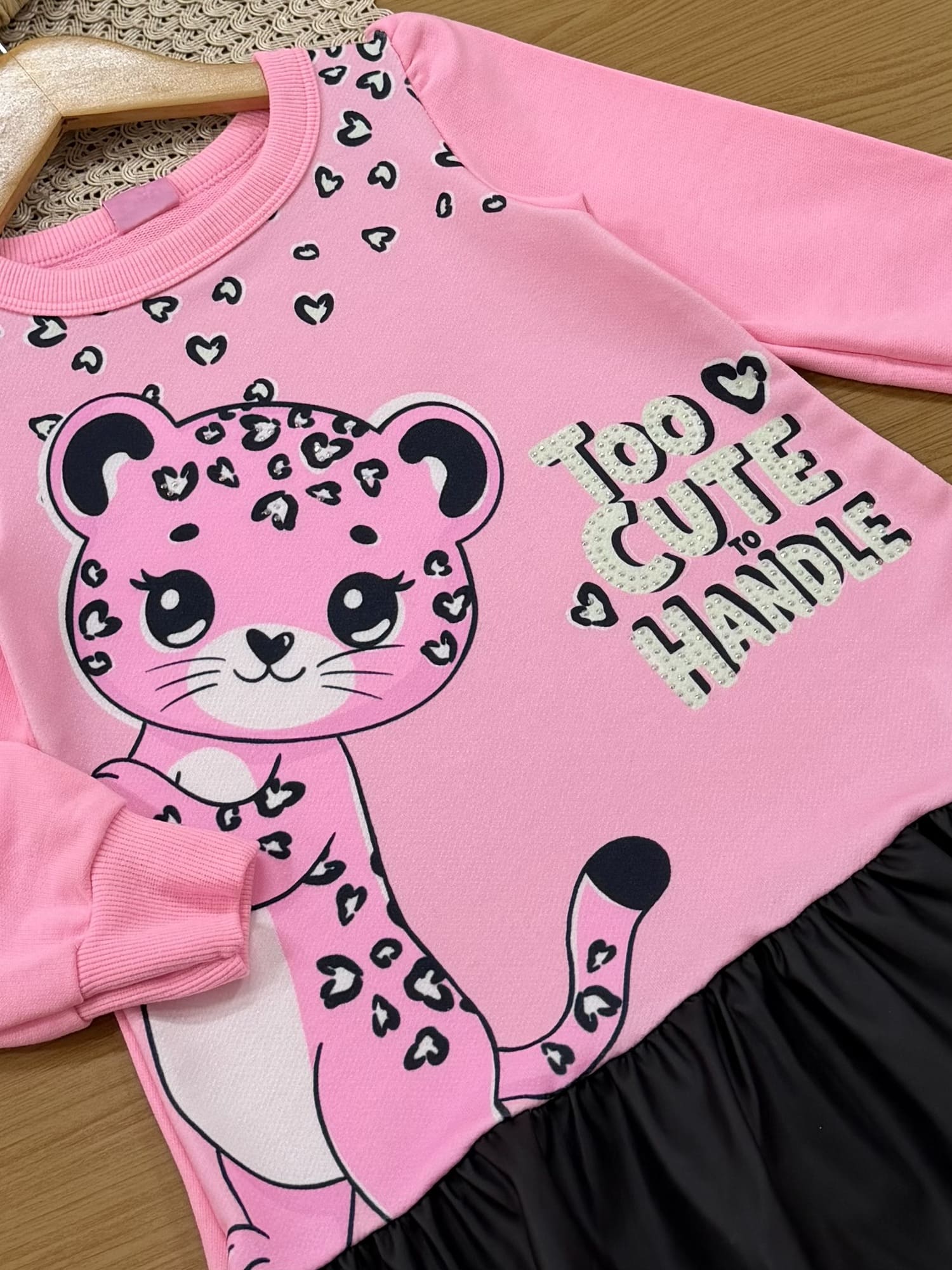 Vestido Infantil Cinti Inverno Rosa Oncinha