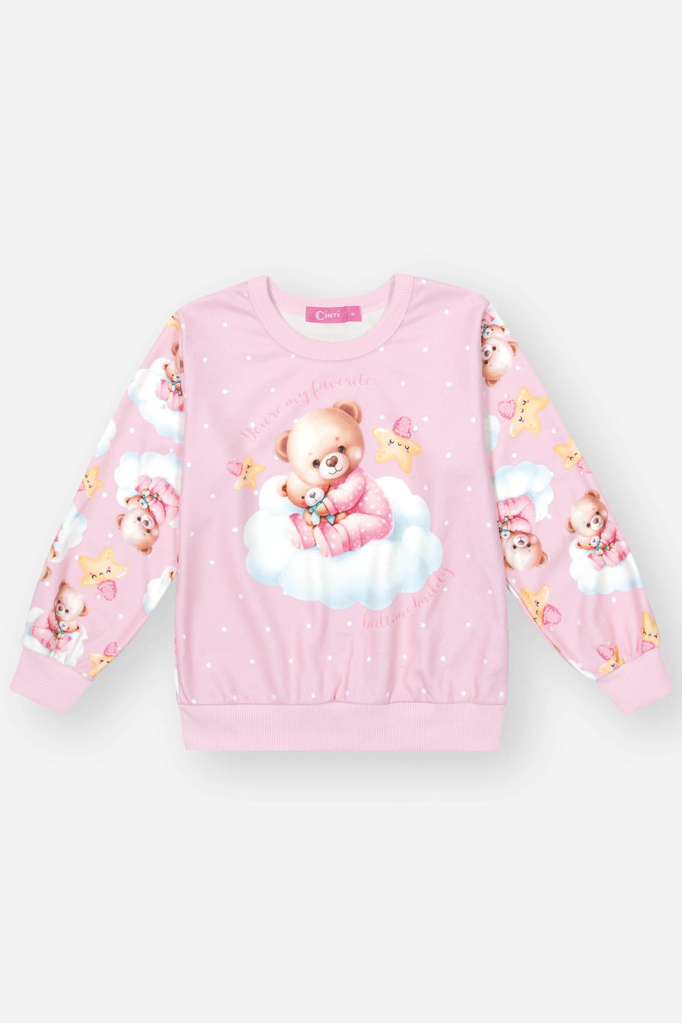 Pijama Infantil Cinti Inverno Calça e Blusa Soft Ursinho