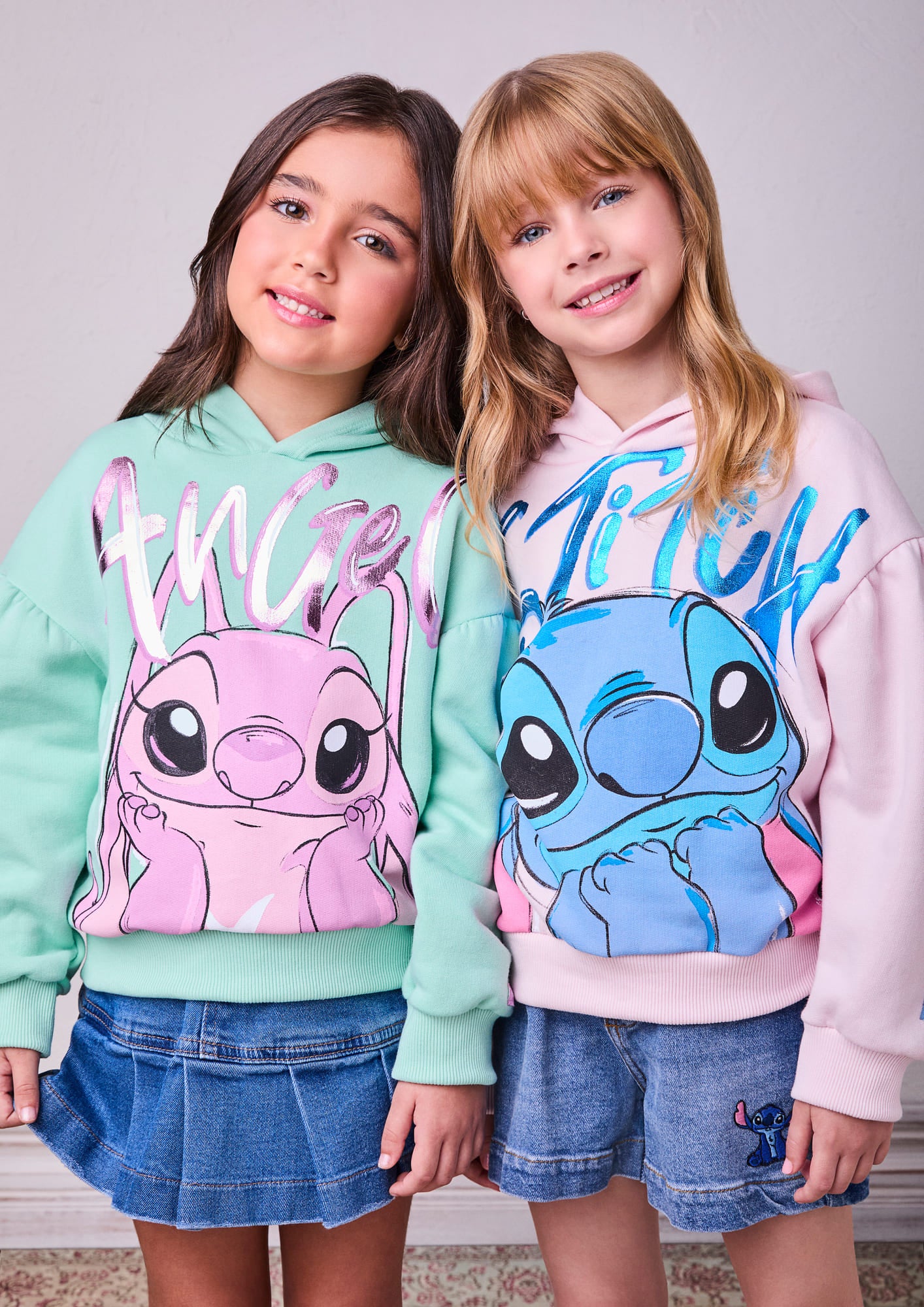 Moletom Infantil Animê Inverno Verde Flanelado Angel Disney